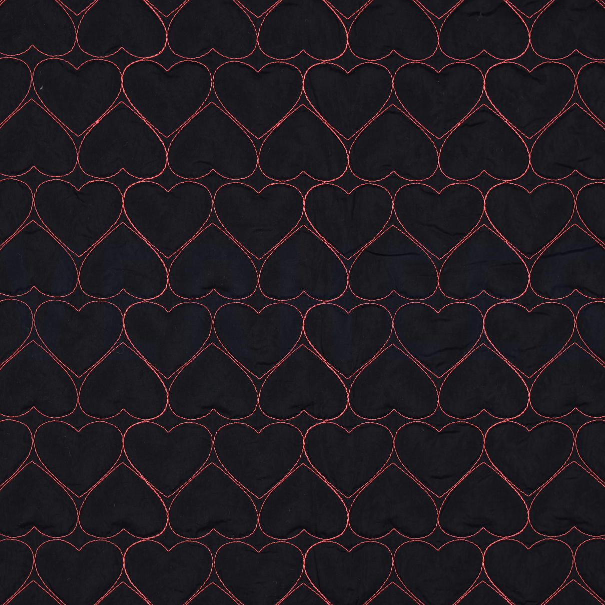 STEPPSTOFF STICKEREI NEON HERZEN MARINEBLAU/NEONROSA (high resolution)