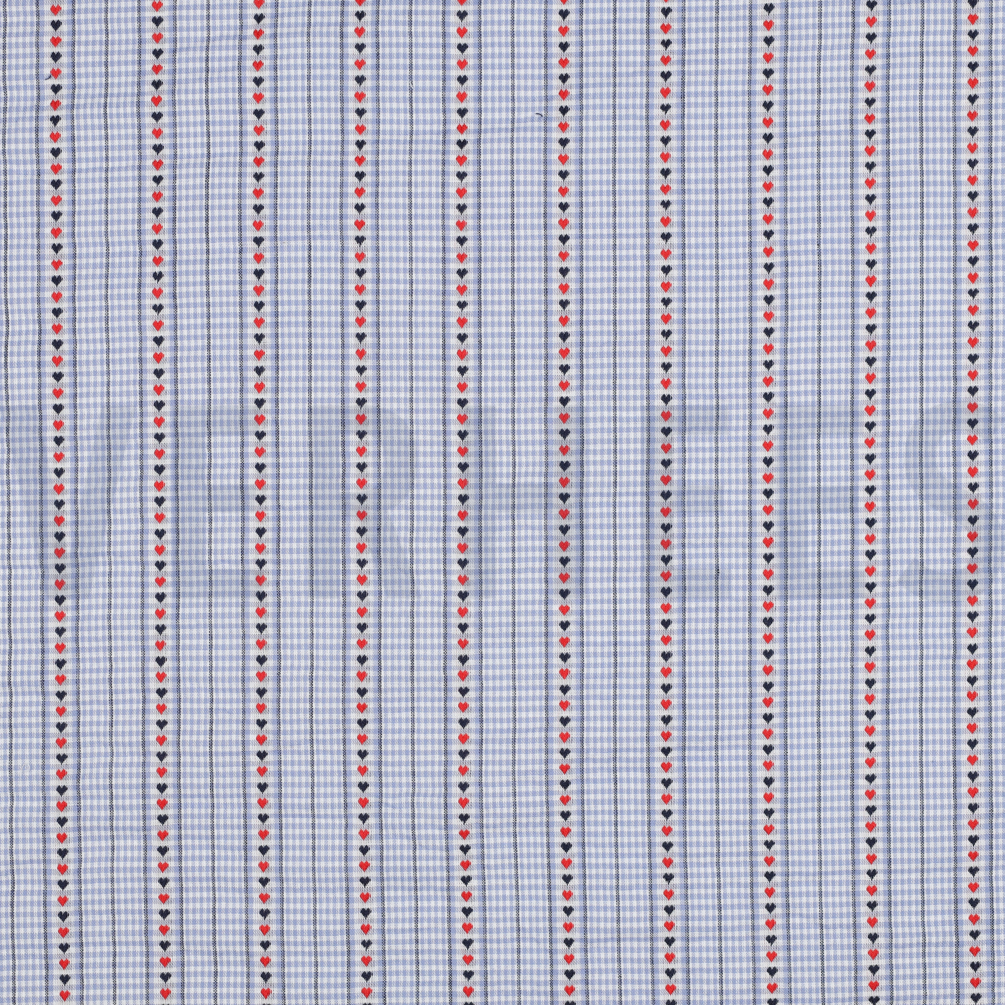BAUMWOLLE JACQUARD HERZEN HELLBLAU (high resolution)
