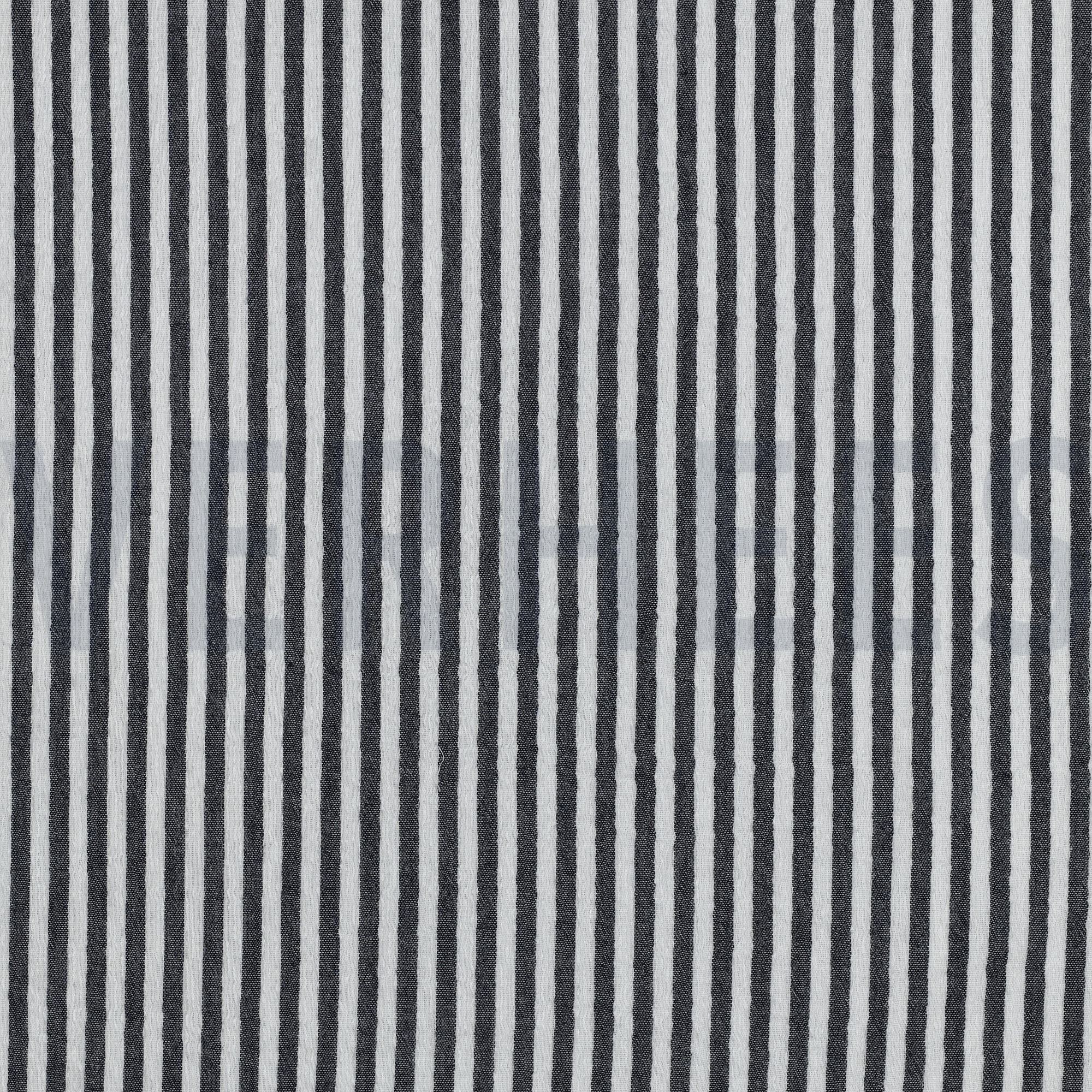 MUSSELIN GARNGEFÄRBT STREIFEN MARINEBLAU (high resolution)