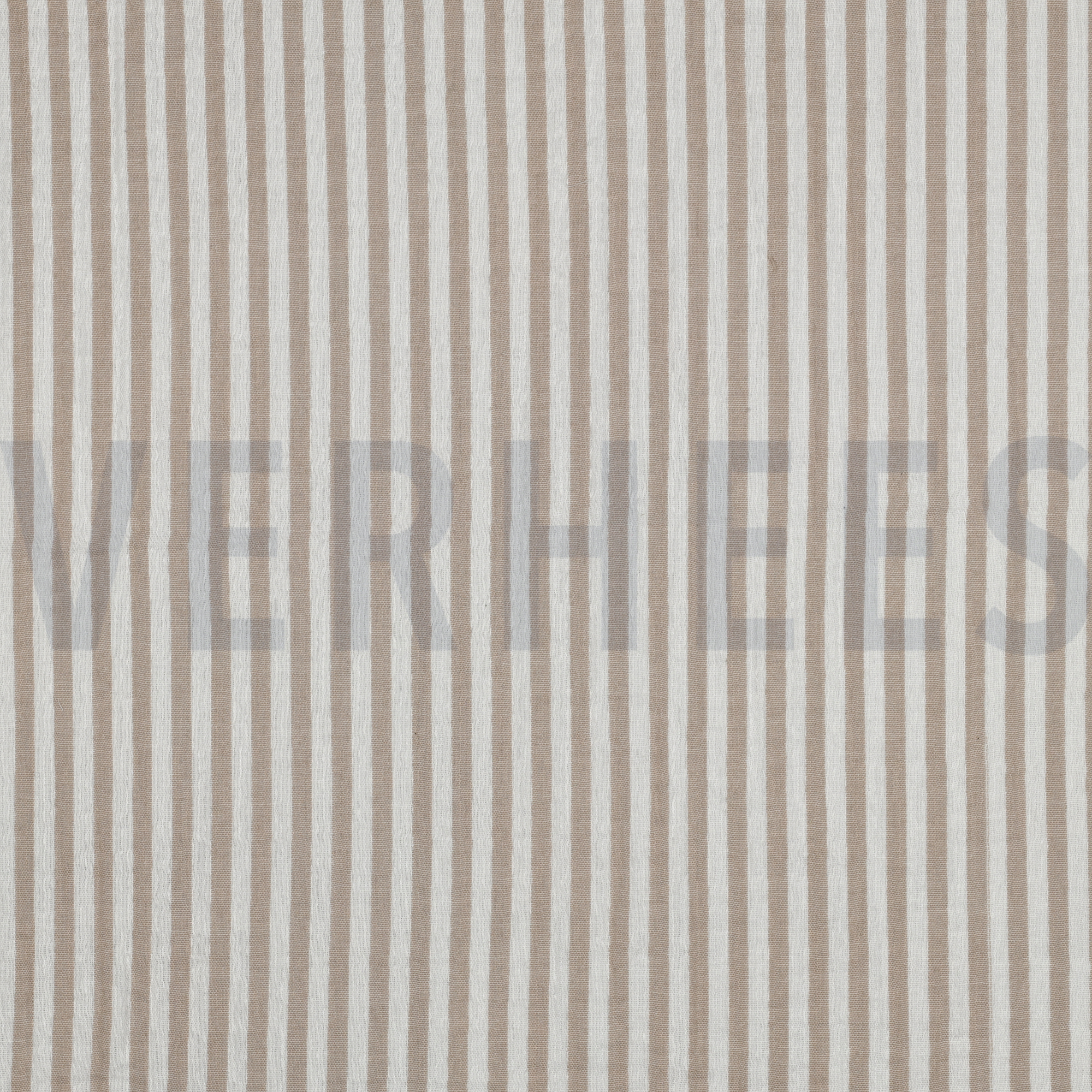 DOUBLE GAUZE YARN DYED STRIPES BEIGE (high resolution)