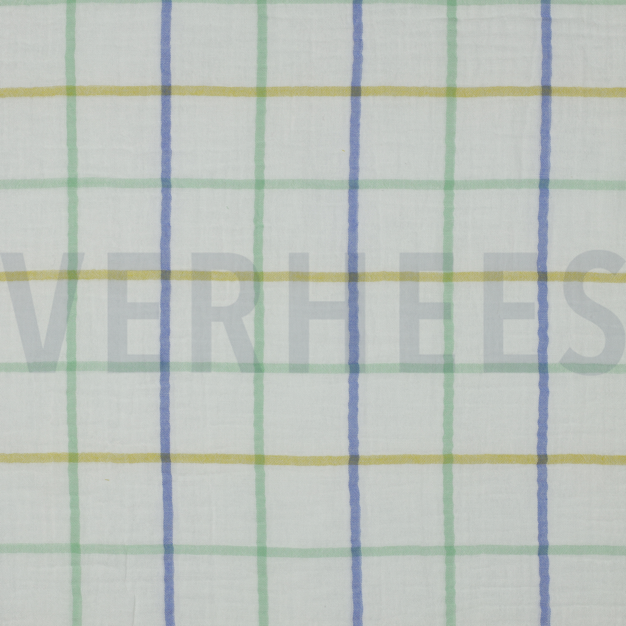 MUSSELIN GARNGEFÄRBT KAROS GRÜN (high resolution)