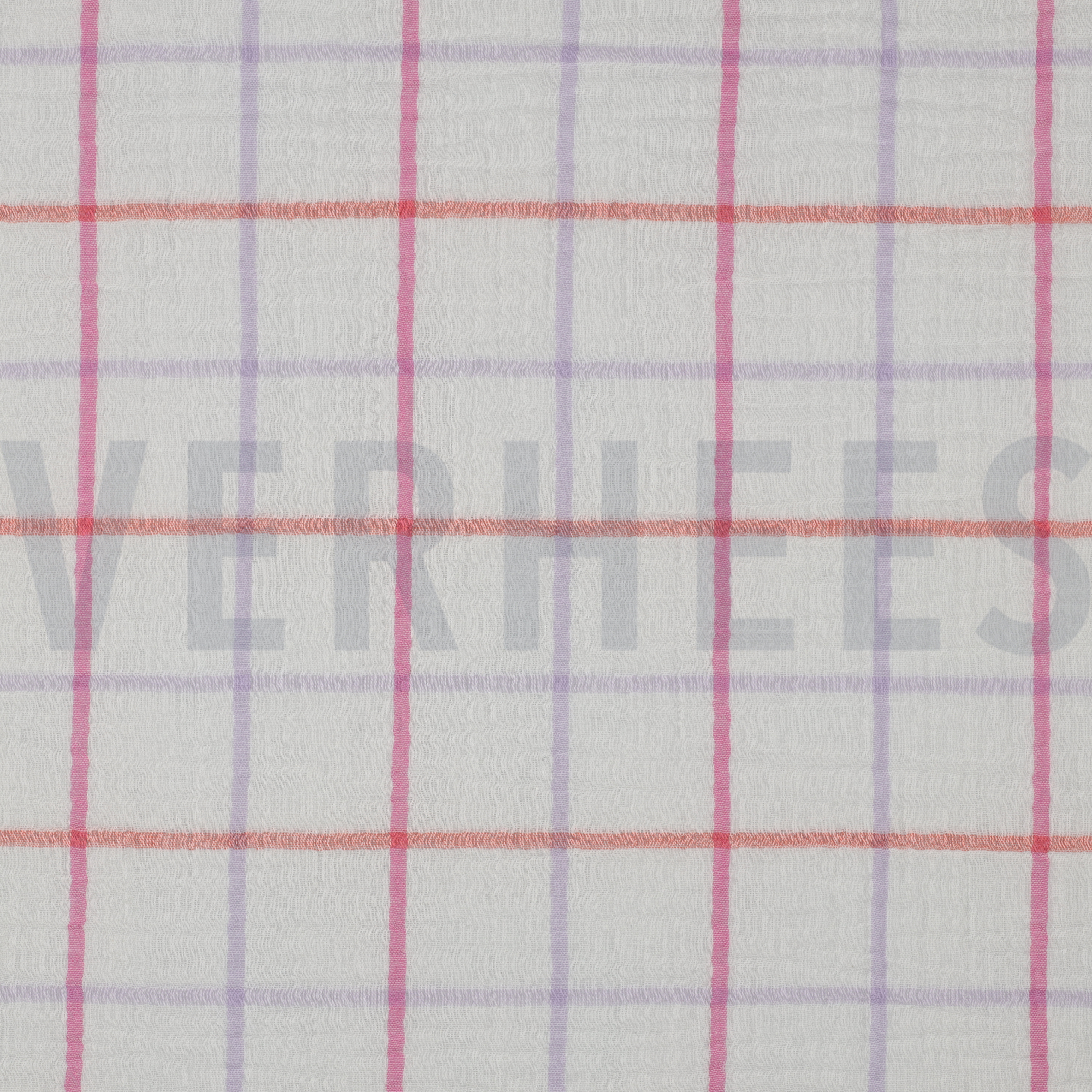 DOUBLE GAUZE YARN DYED CHECKS LAVENDER (high resolution)