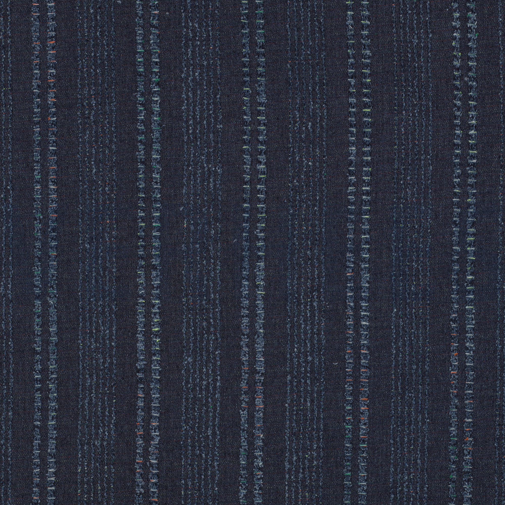 DENIM JACQUARD FRAYED STRIPES INDIGO (high resolution)