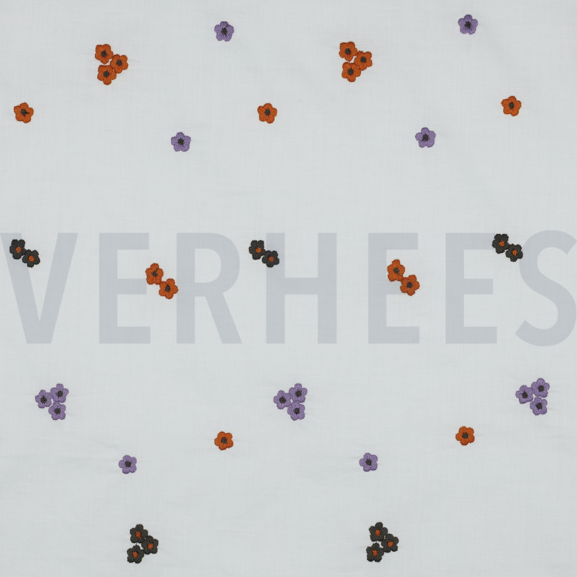 COTTON VOILE EMBROIDERY FLOWERS BRICK (high resolution)