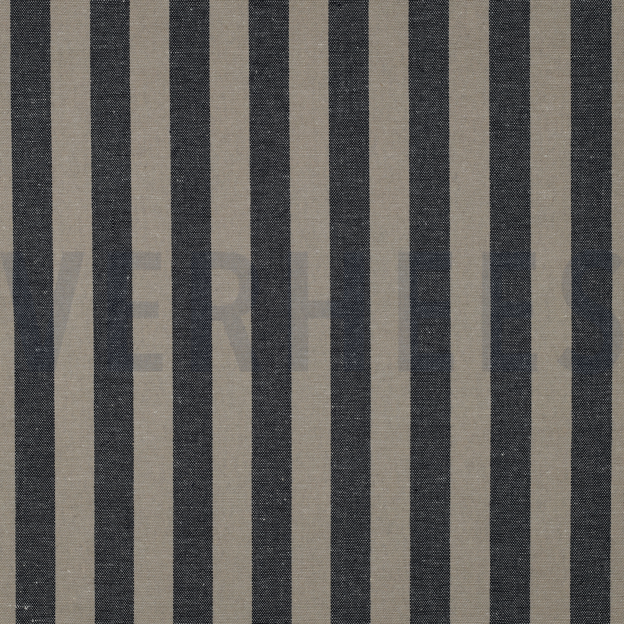 LIN VISCOSE TEINT EN FIL RAYURES BLEU MARINE (high resolution)