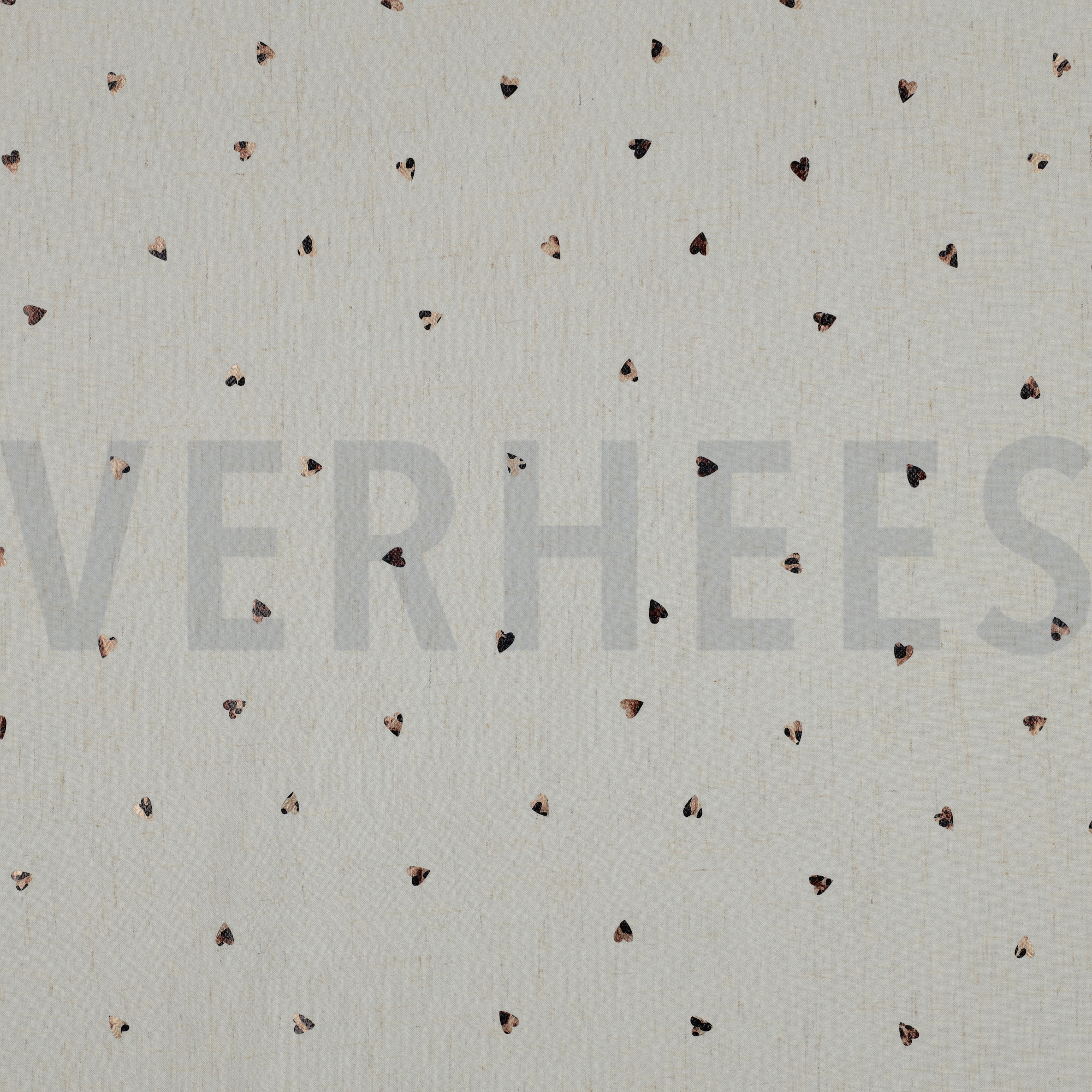 LIN VISCOSE FEUILLE COEURS ÉCRU (high resolution)