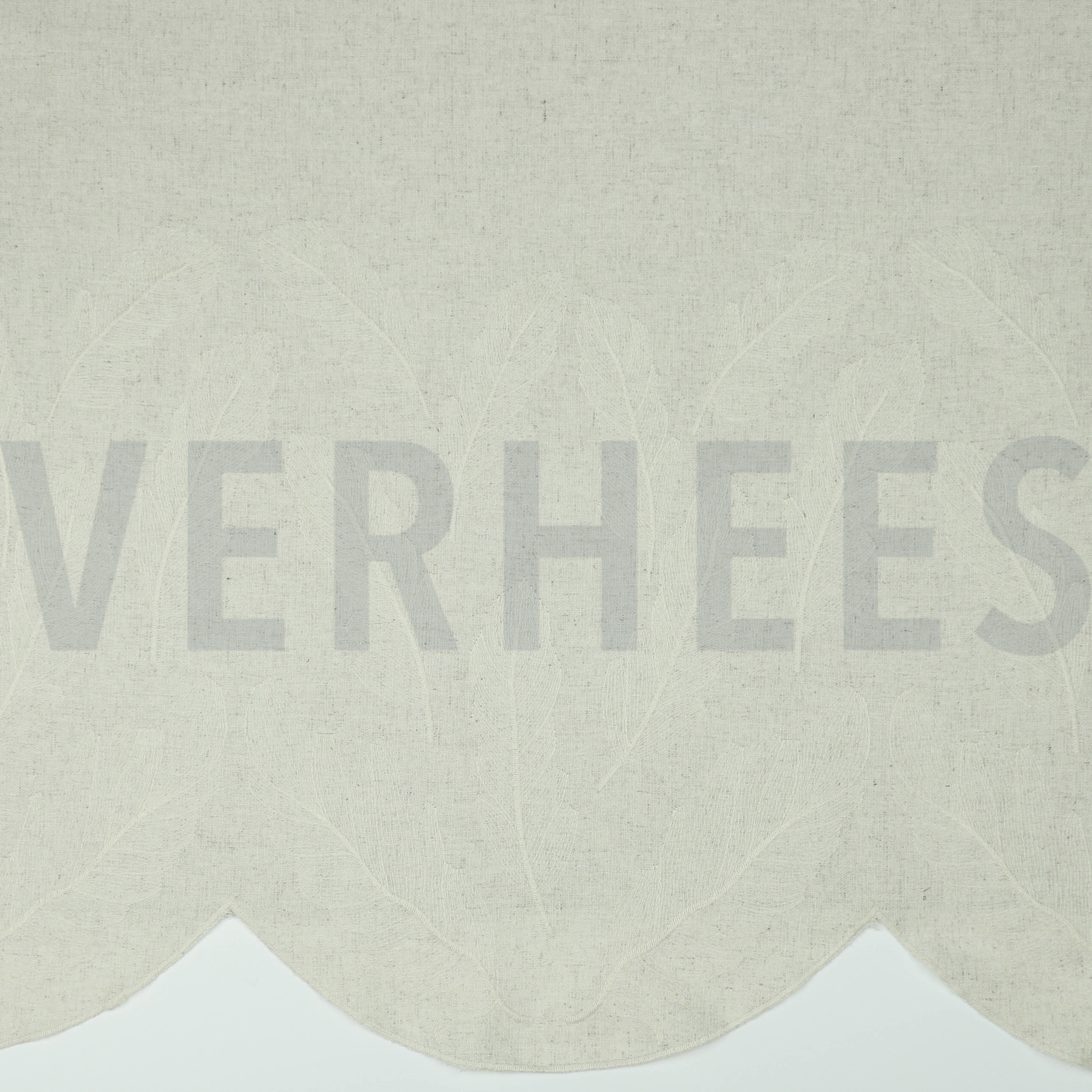 LIN VISCOSE BORDURE UN CÔTÉ NATUREL (high resolution)