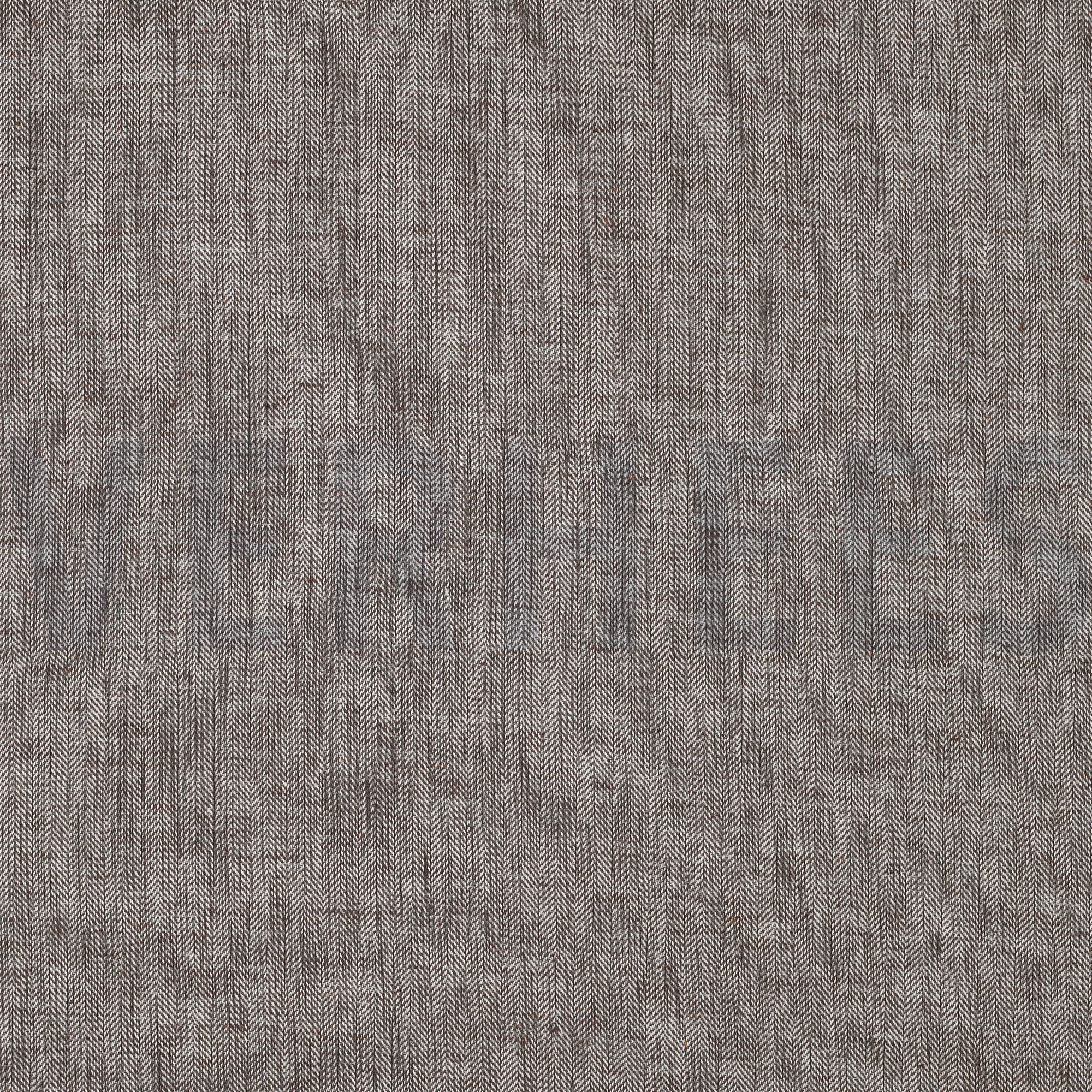 LINEN COTTON HERRINGBONE BROWN (high resolution)