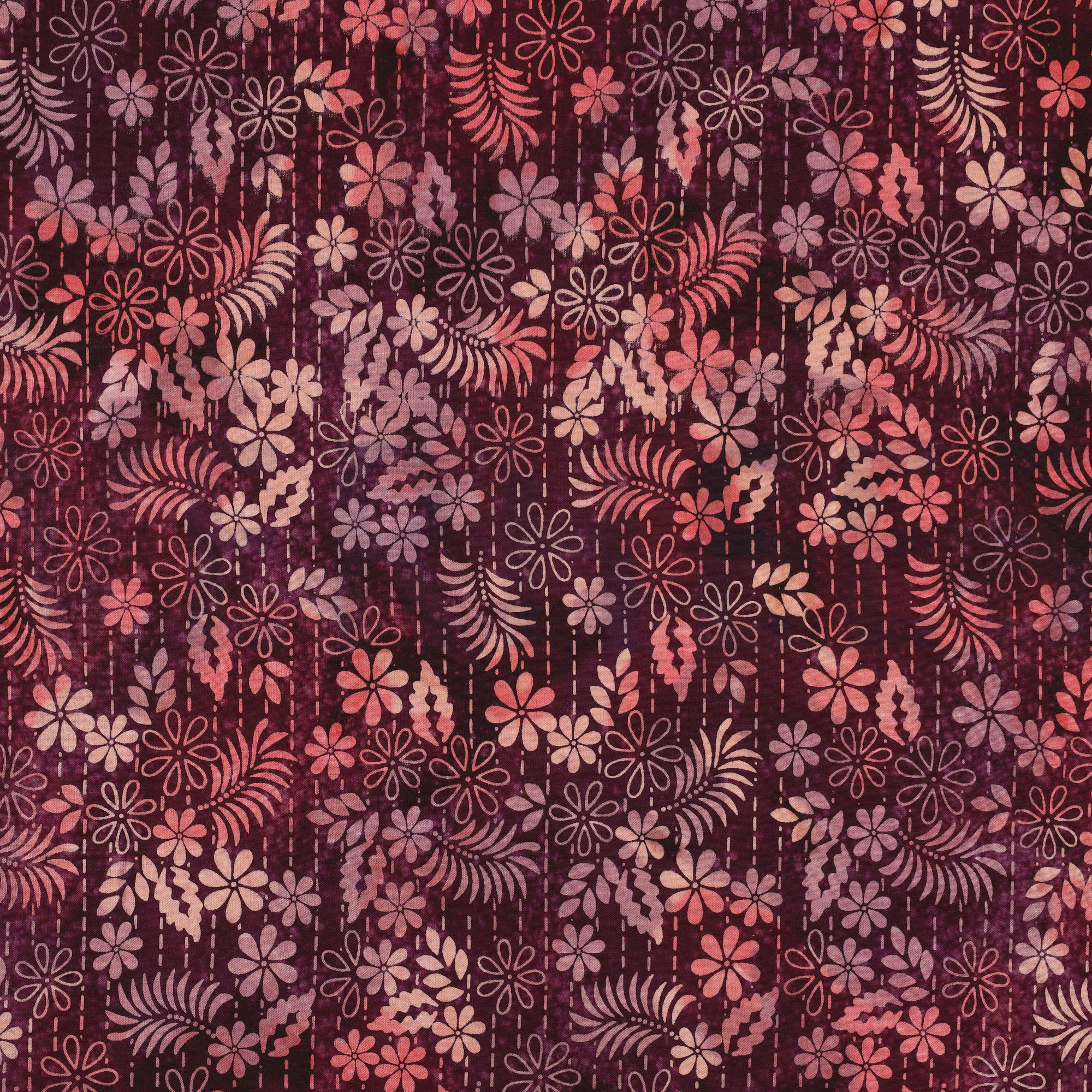 HANDCRAFTED BATIK VISCOSE CERISE (high resolution)