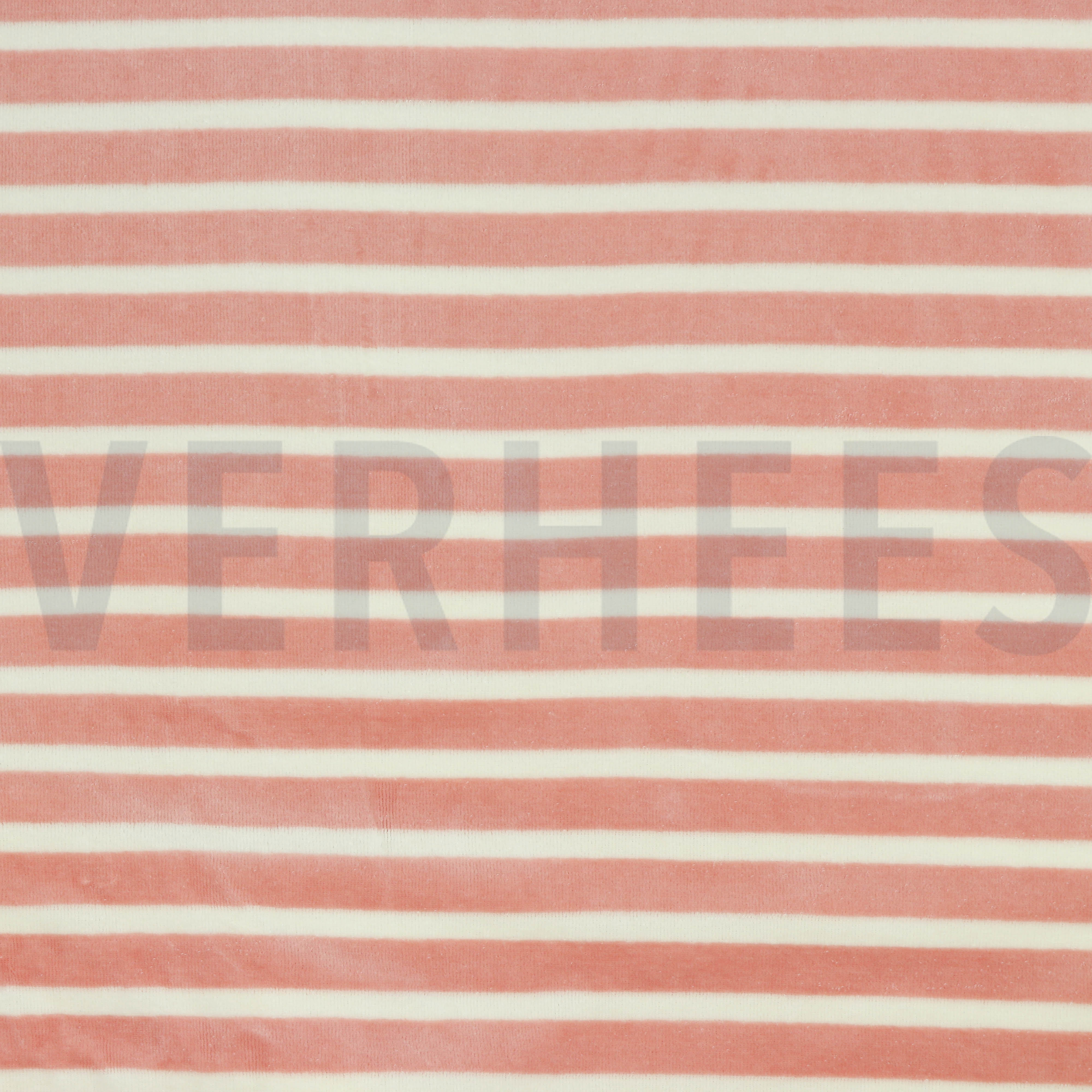 NICKY VELOURS YARN DYED STRIPES ROSE/ECRU (high resolution)