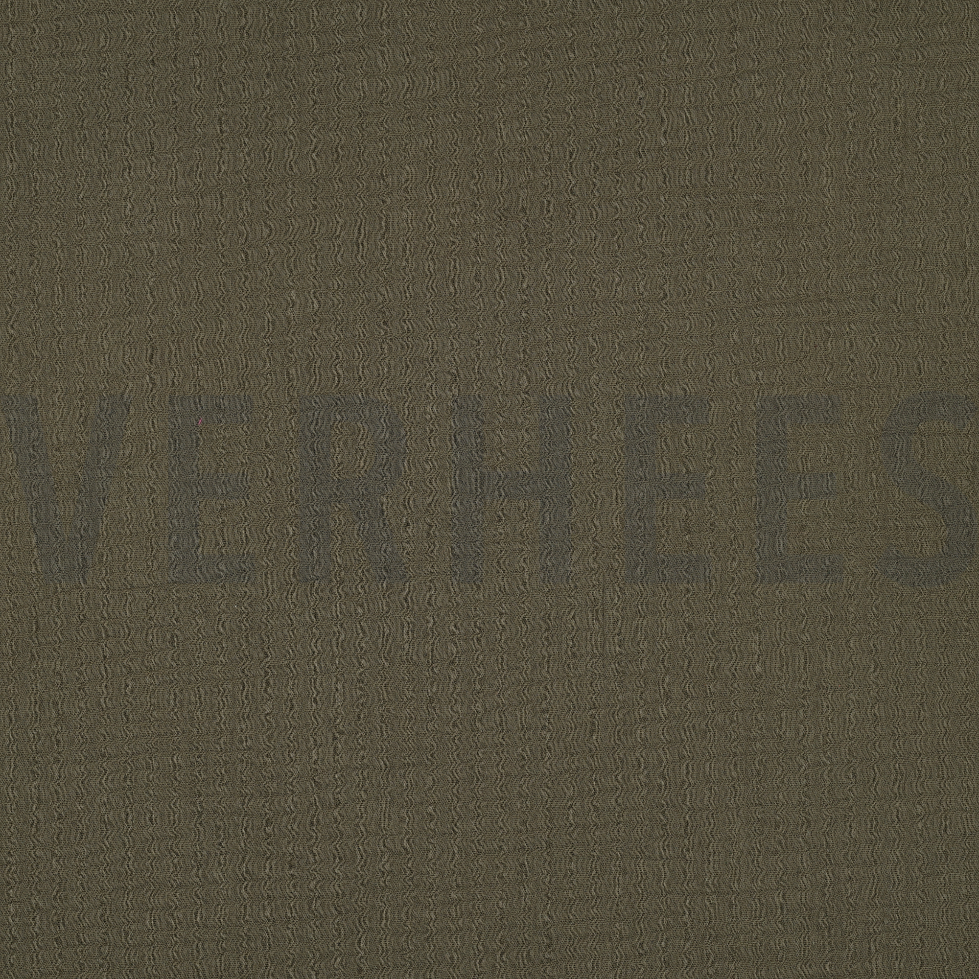 DOUBLE GAZE DE COTON GOTS VERT MOUSSE FONCÉ (high resolution)