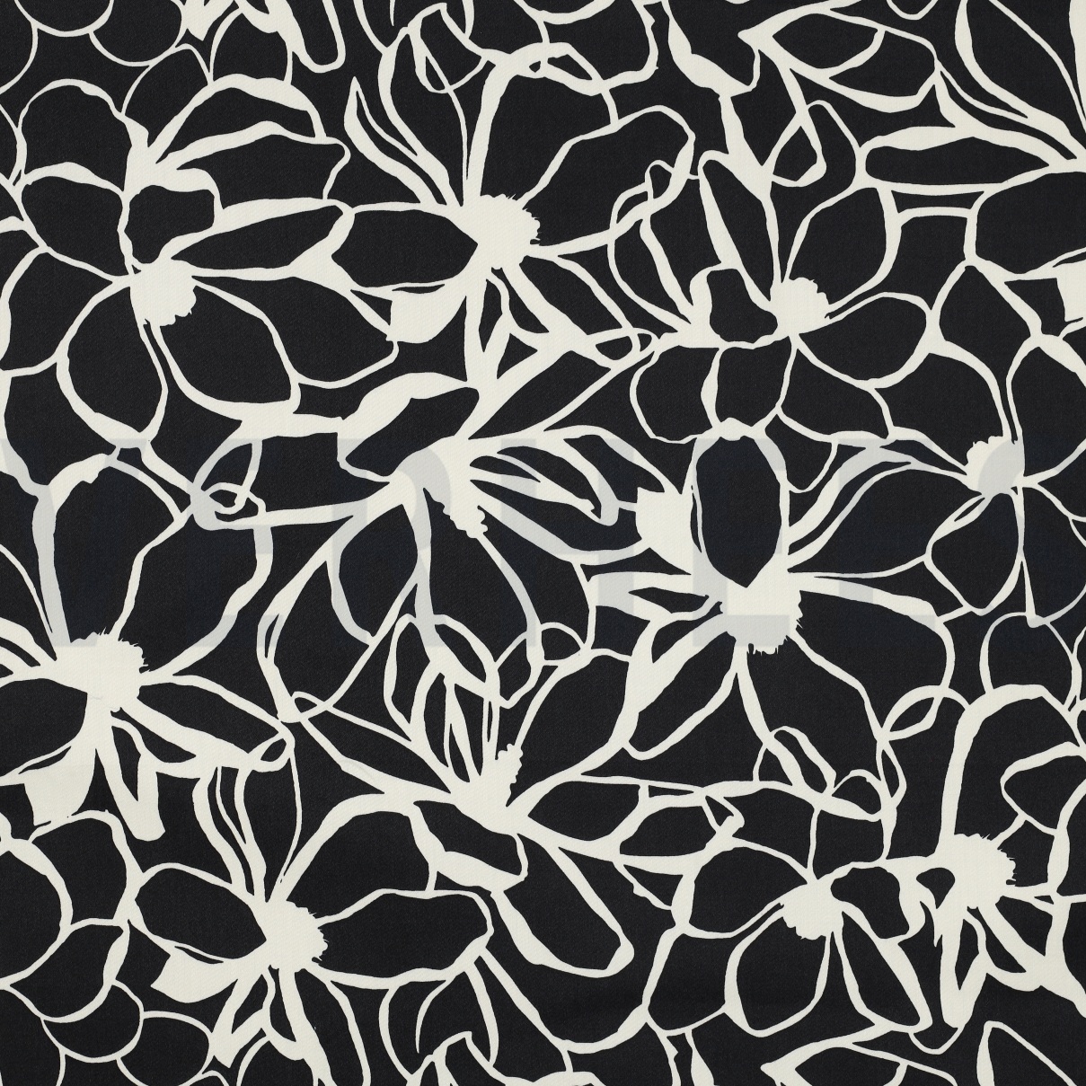 BAUMWOLLE SATIN MAGNOLIA NERIDA HANSEN SCHWARZ (high resolution)