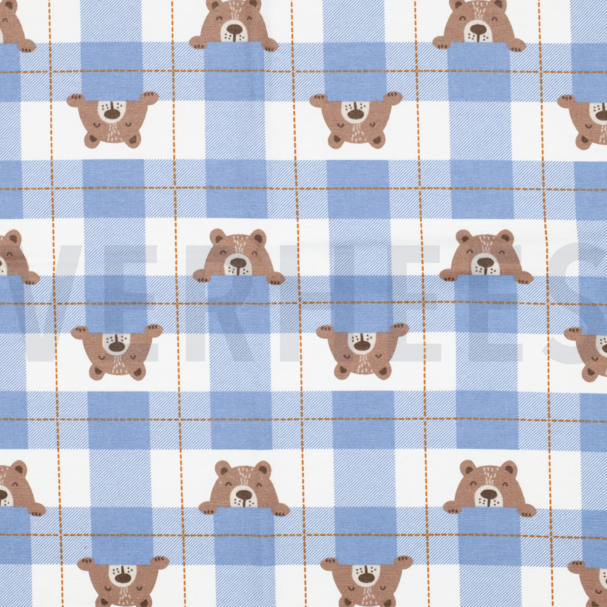 FLANNEL BEARS CHECKS JEANS (high resolution)