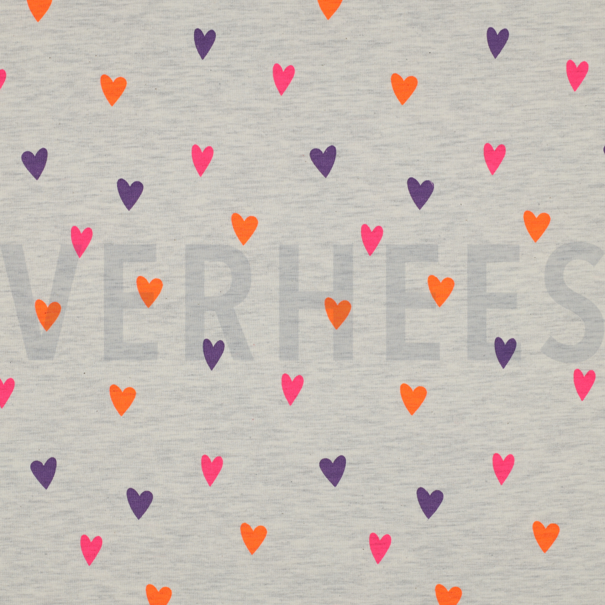 JERSEY MELIERT NEON HERZEN ECRU MELIERT (high resolution)