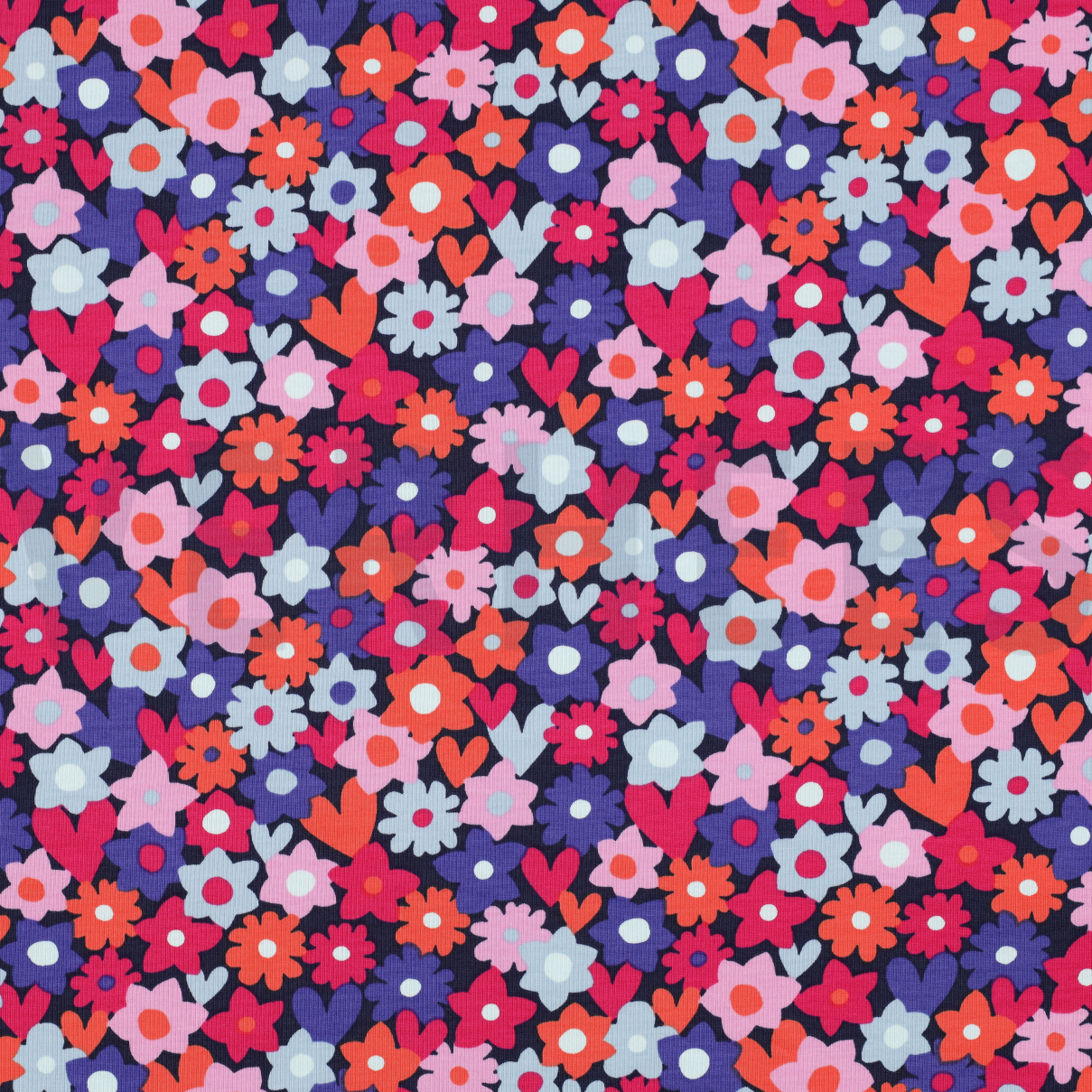 JERSEY FLEURS ROUGE VIF (high resolution)
