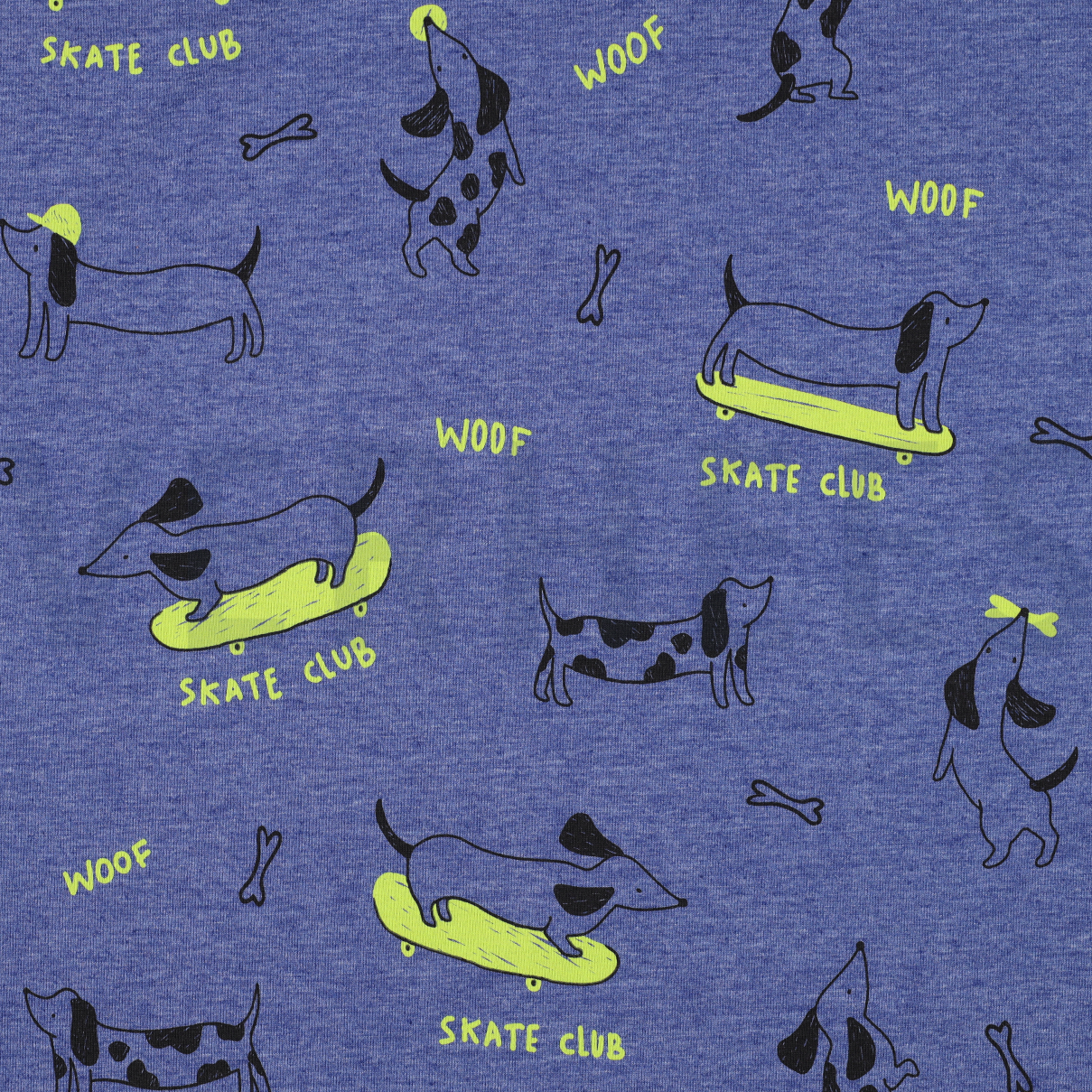 JERSEY MÉLANGE CLUB DE SKATE COBALT MÉLANGÉ (high resolution)