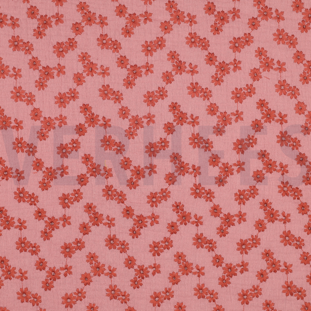 DOUBLE GAUZE EMBROIDERY BLOEMEN BLUSH (high resolution)