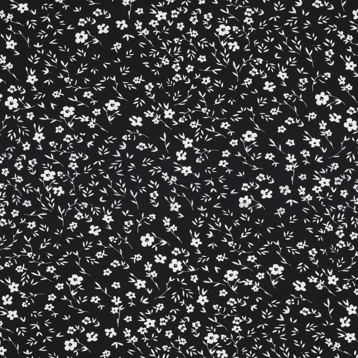 MAGNOLIA STRETCH BLOEMEN ZWART (high resolution)