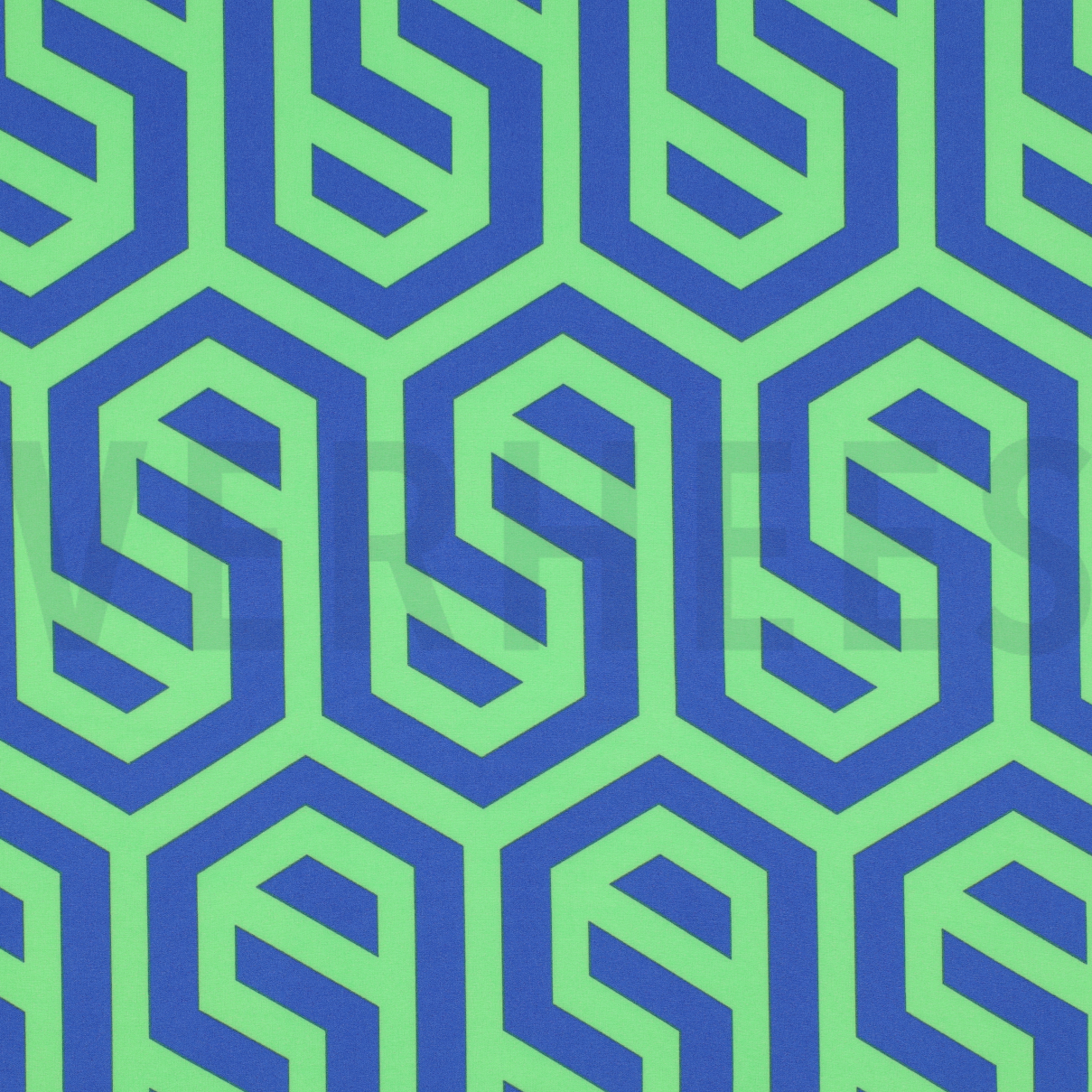 MAGNOLIA STRETCH GEOMETRISCH KOBALTBLAU (high resolution)