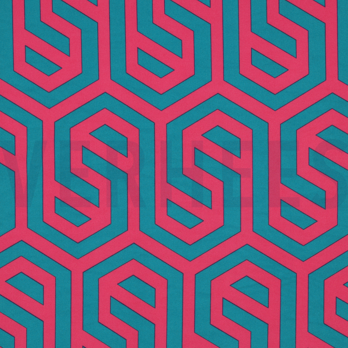 MAGNOLIA STRETCH GEOMETRISCH FUCHSIA (high resolution)