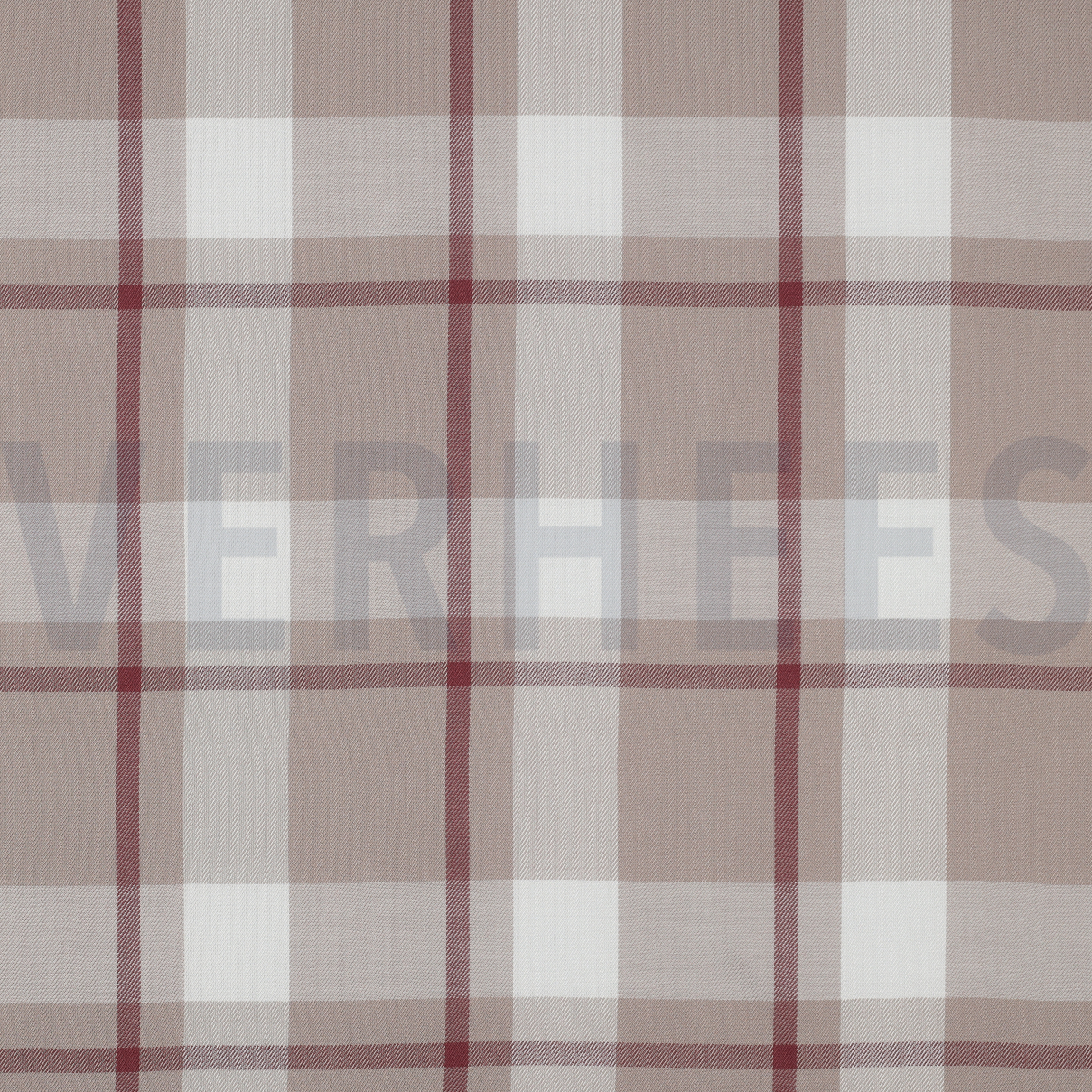 VISCOSE TEINT EN FIL CHECK BEIGE (high resolution)
