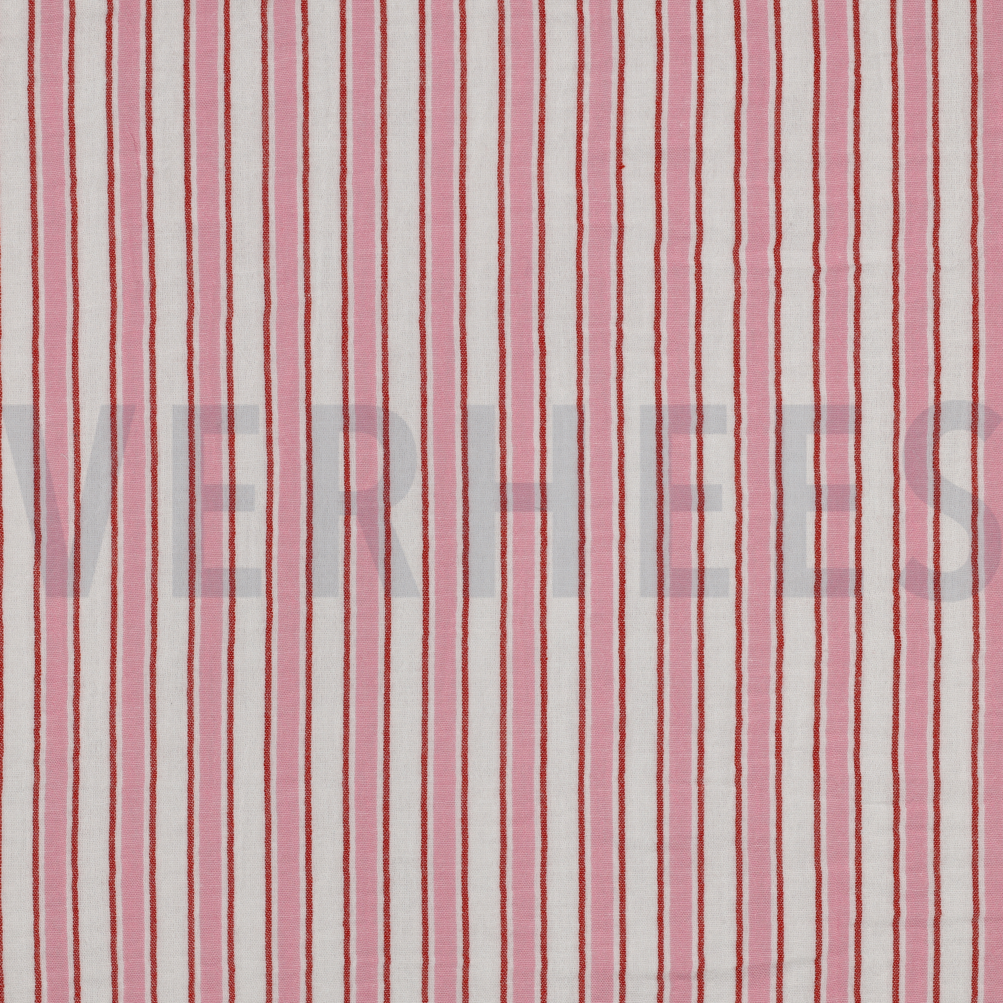 MUSSELIN GARNGEFÄRBT STREIFEN ROSA (high resolution)
