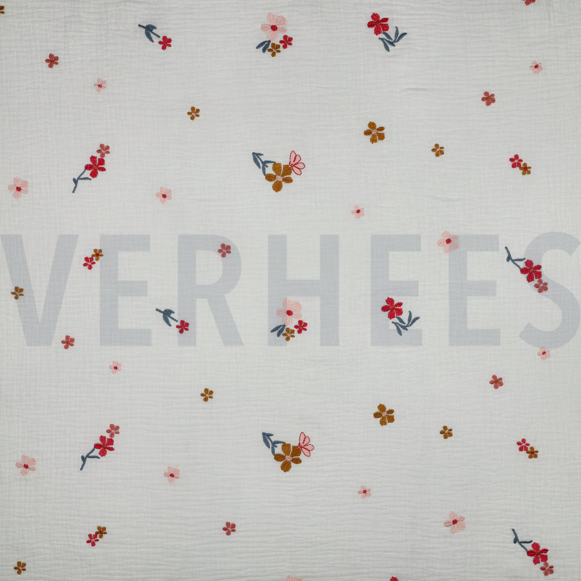 MUSSELIN STICKEREI BLUMEN KAMEL (high resolution)