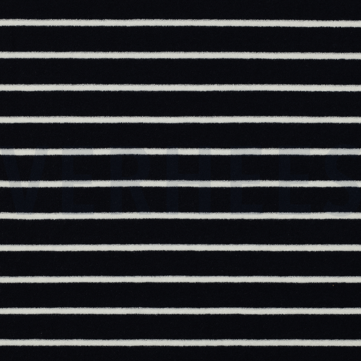 COTTON TOWELLING YARN DYED STRIPES DARK BLUE (high resolution)