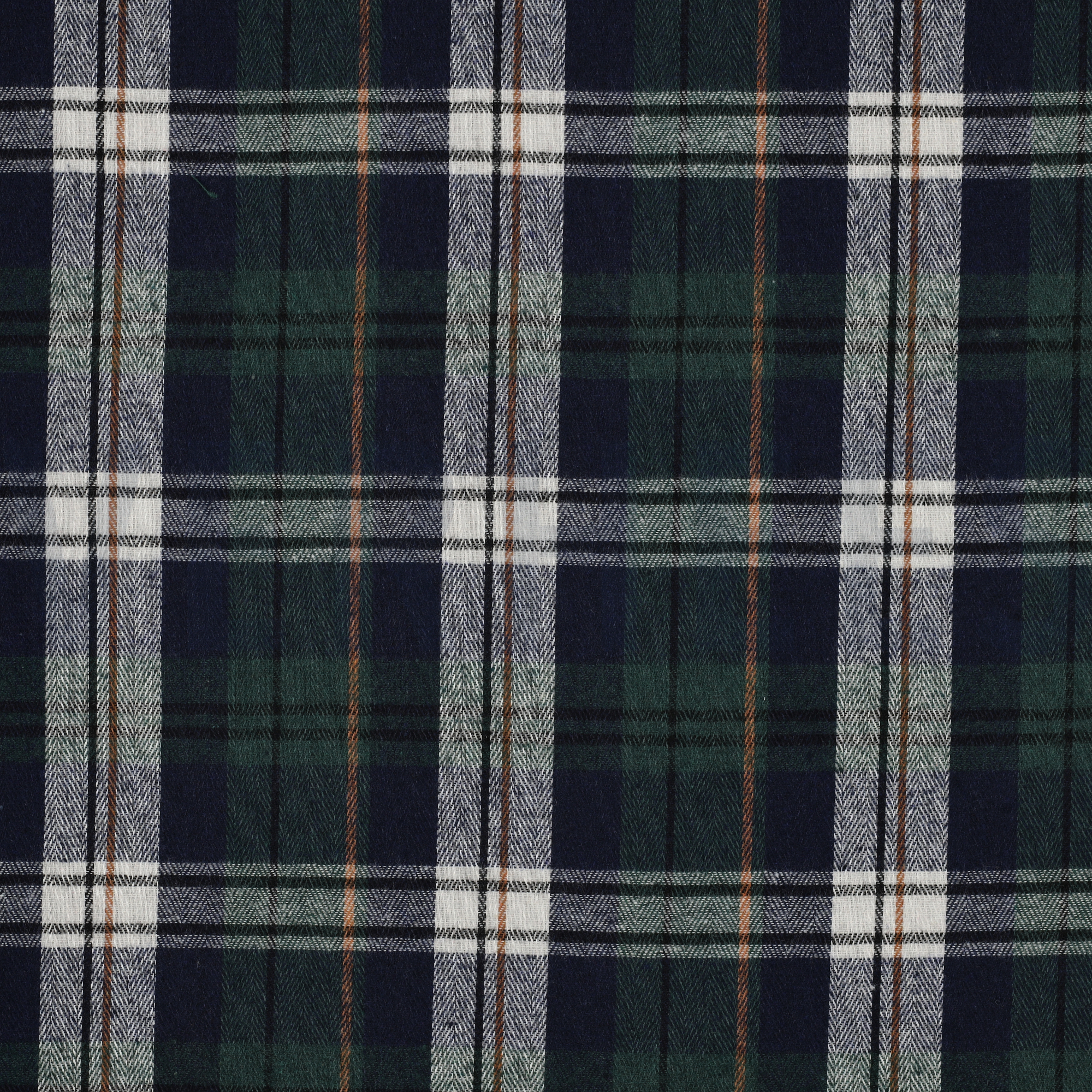 GEBÜRSTETER MANTELSTOFF GARNGEFÄRBT KAROS GRÜN (high resolution)