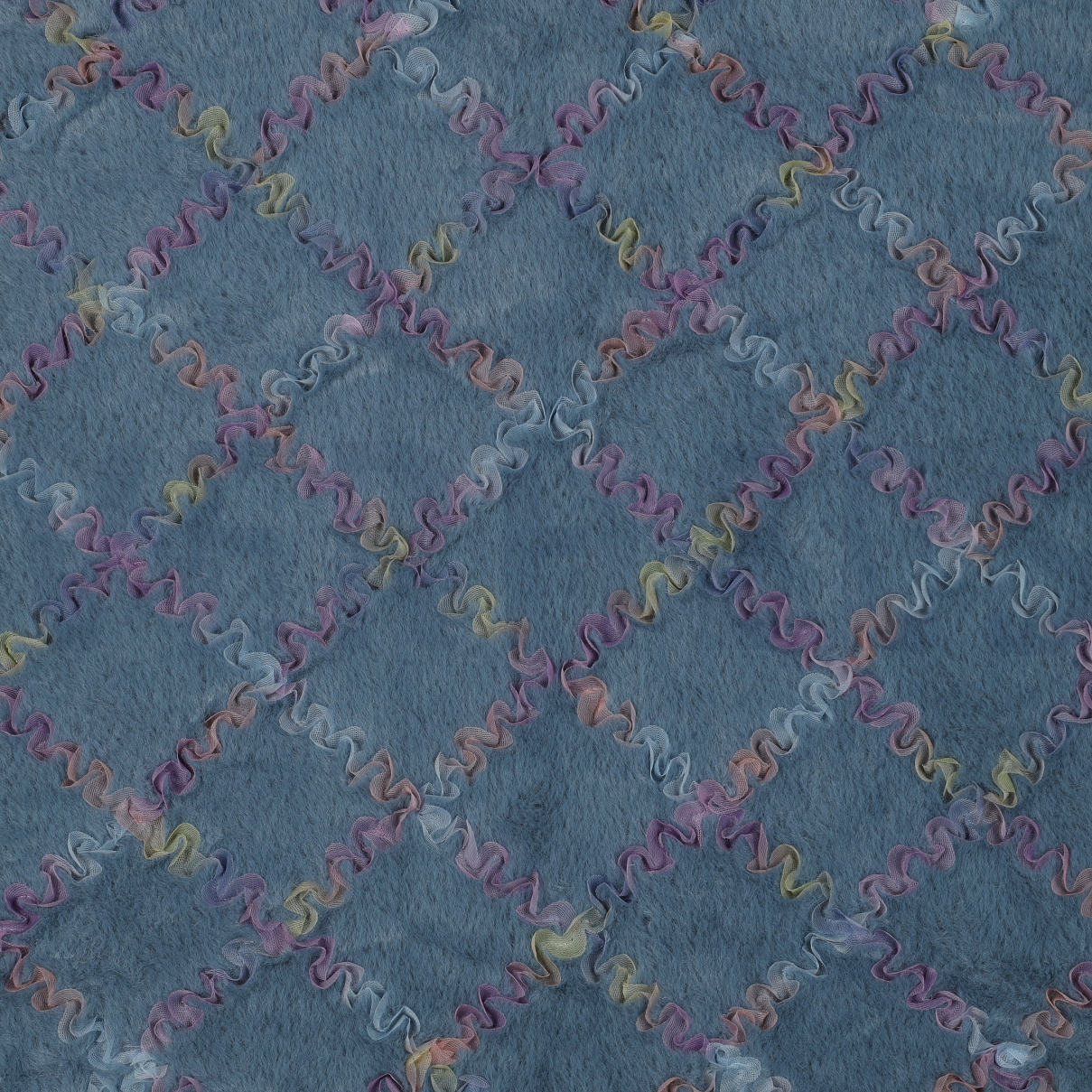 IMITATIEBONT MET TULE MULTIKLEUR SCHADUWBLAUW (high resolution)