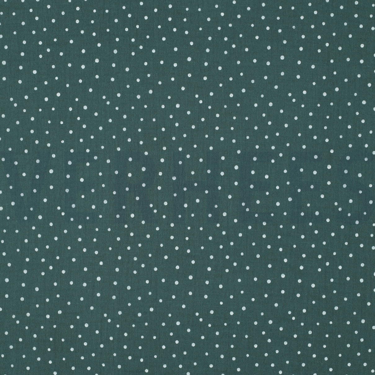 DOUBLE GAUZE KLEINE STIPPEN DONKERGROEN (high resolution)