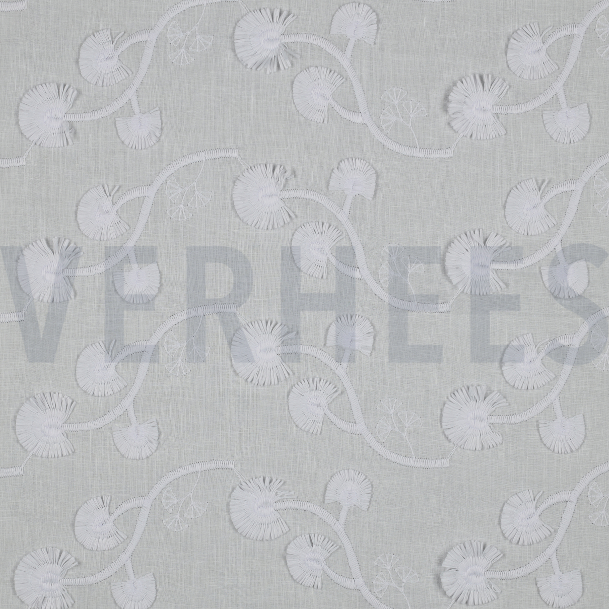 KATOEN VOILE EMBROIDERY BLOEMEN WIT (high resolution)