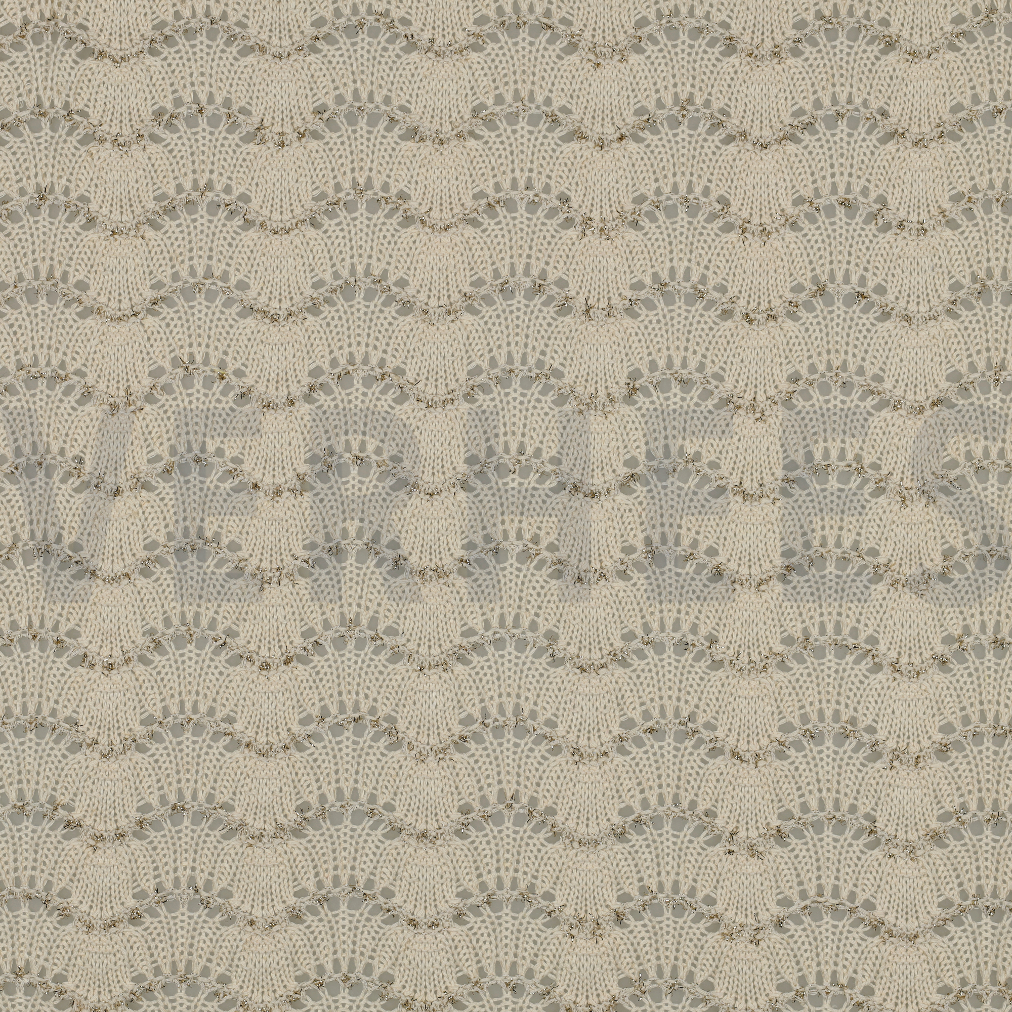 STRICK JACQUARD LUREX ECRU (high resolution)