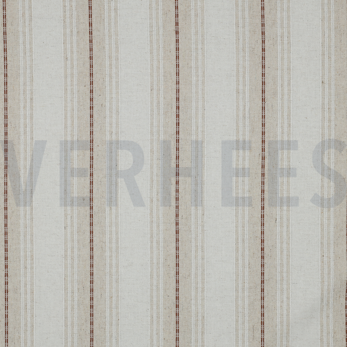 LEINEN VISKOSE STREIFEN BRAUN (high resolution)