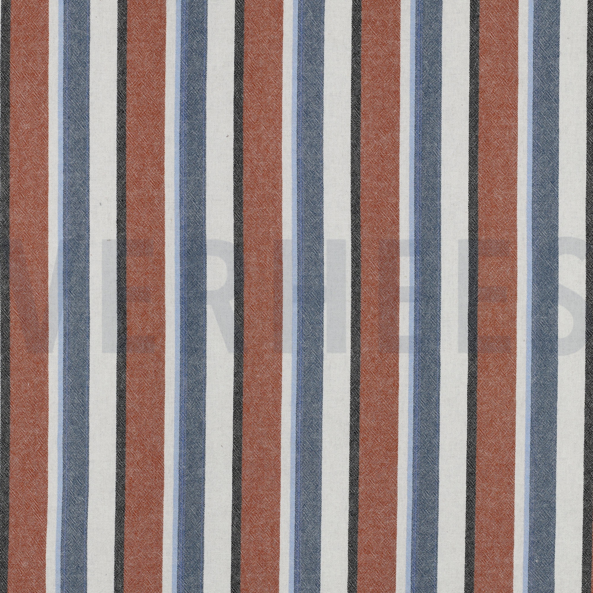 KATOEN GARENGEVERFD STREPEN TERRACOTTA (high resolution)