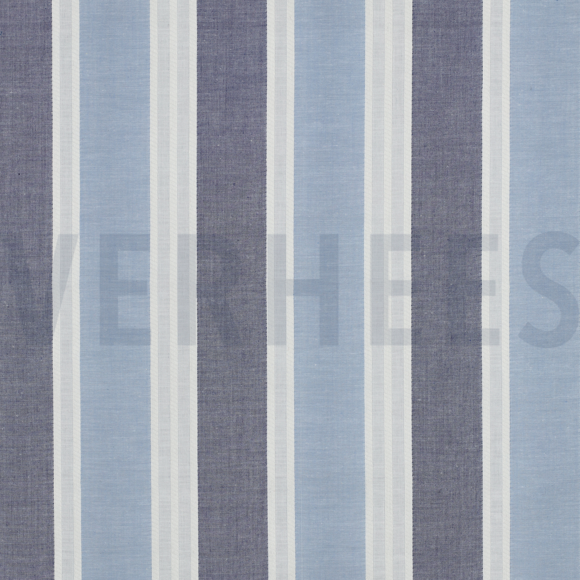 COTON TEINT EN FIL RAYURES BLEU (high resolution)