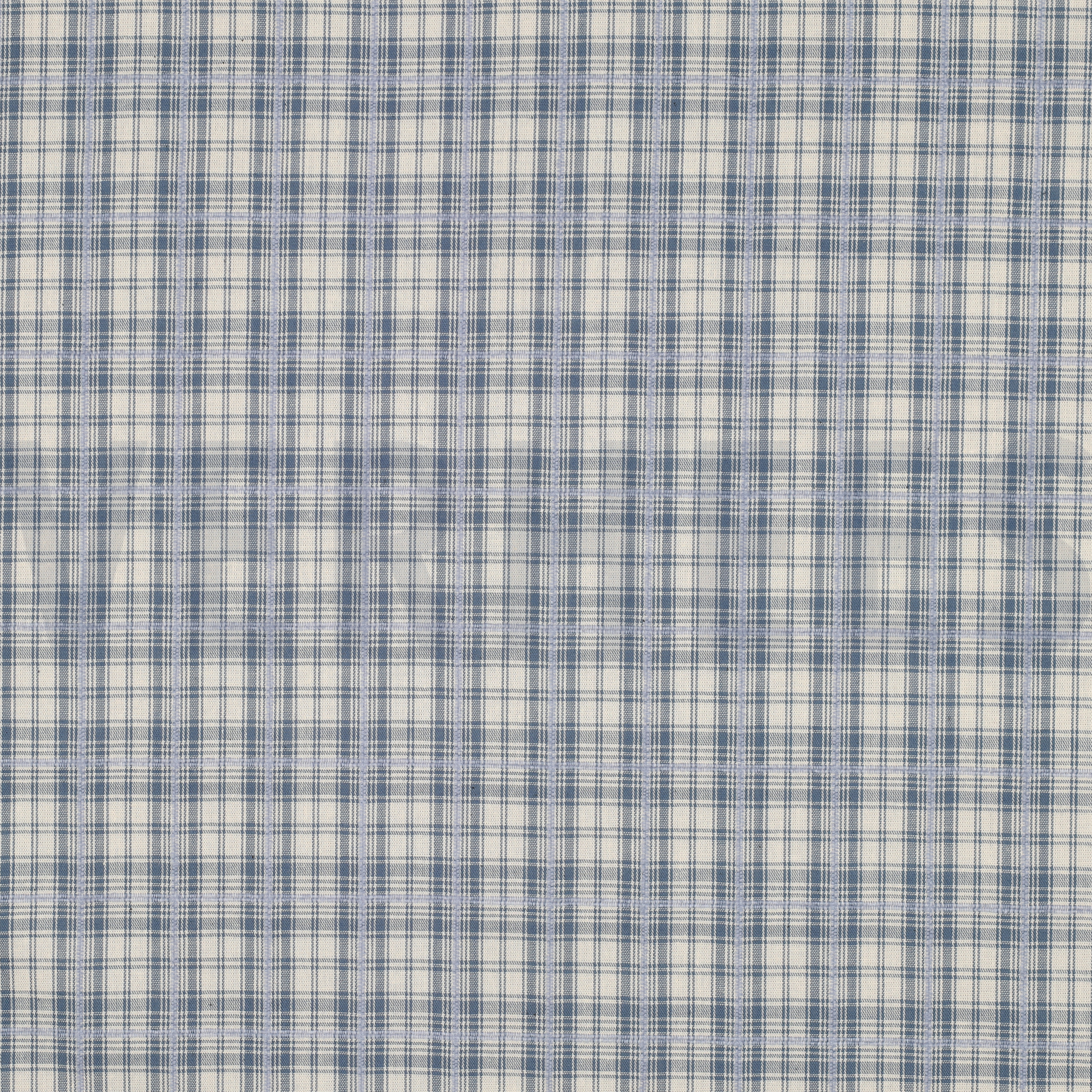 BAUMWOLLE GARNGEFÄRBT KAROS BLAU (high resolution)