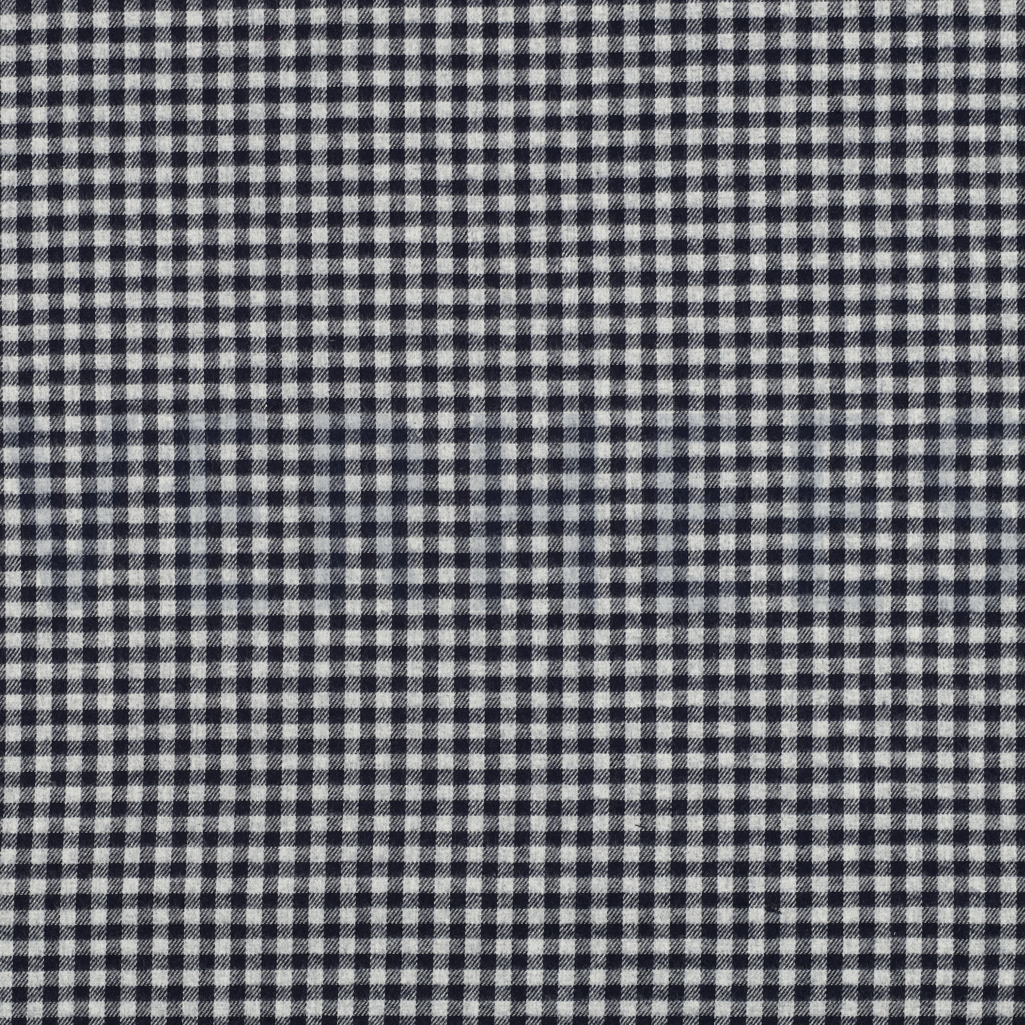 COTON TEINT EN FIL BROSSÉ CARREAUX BLEU MARINE (high resolution)