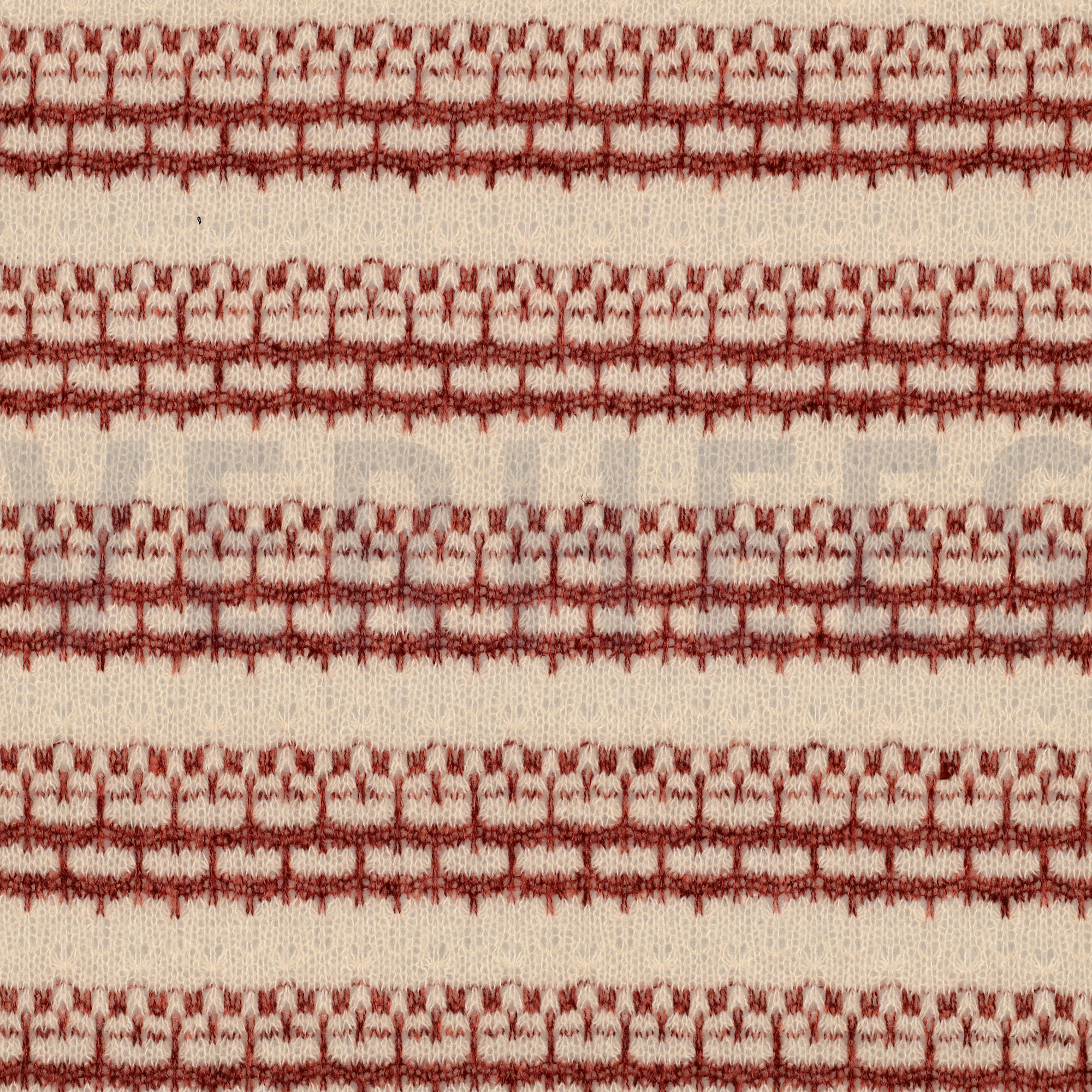 KNITTED JACQUARD STRIPES BURGUNDY (high resolution)