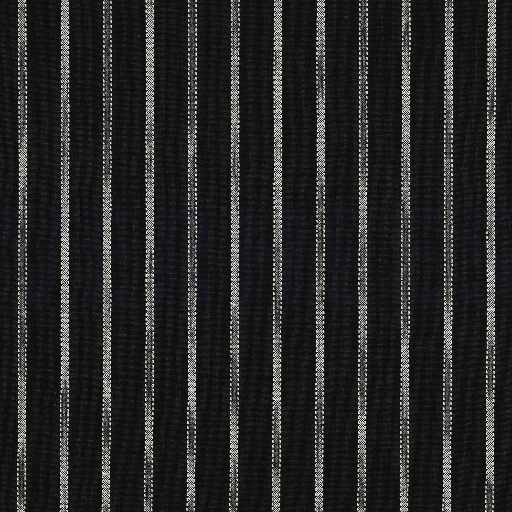 LEINEN VISKOSE GARNGEFÄRBT STREIFEN SCHWARZ (high resolution)