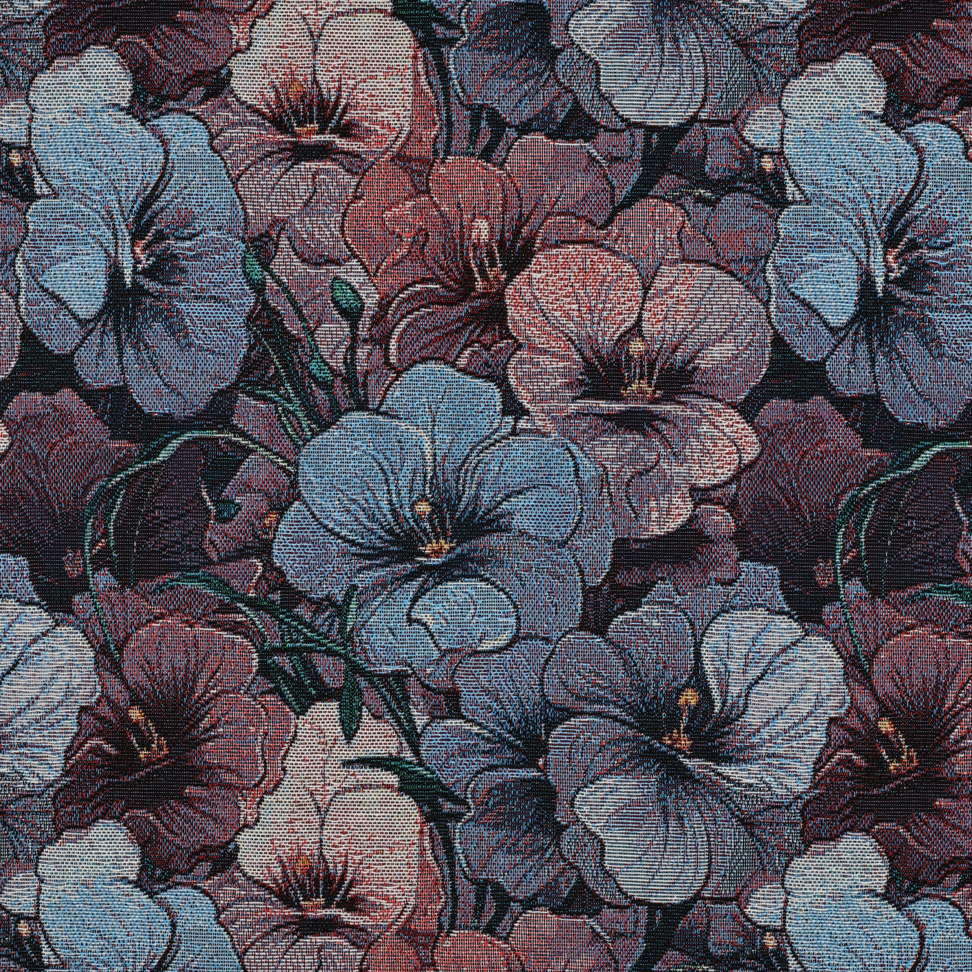 GOBELIN FLEURS BLEU (high resolution)