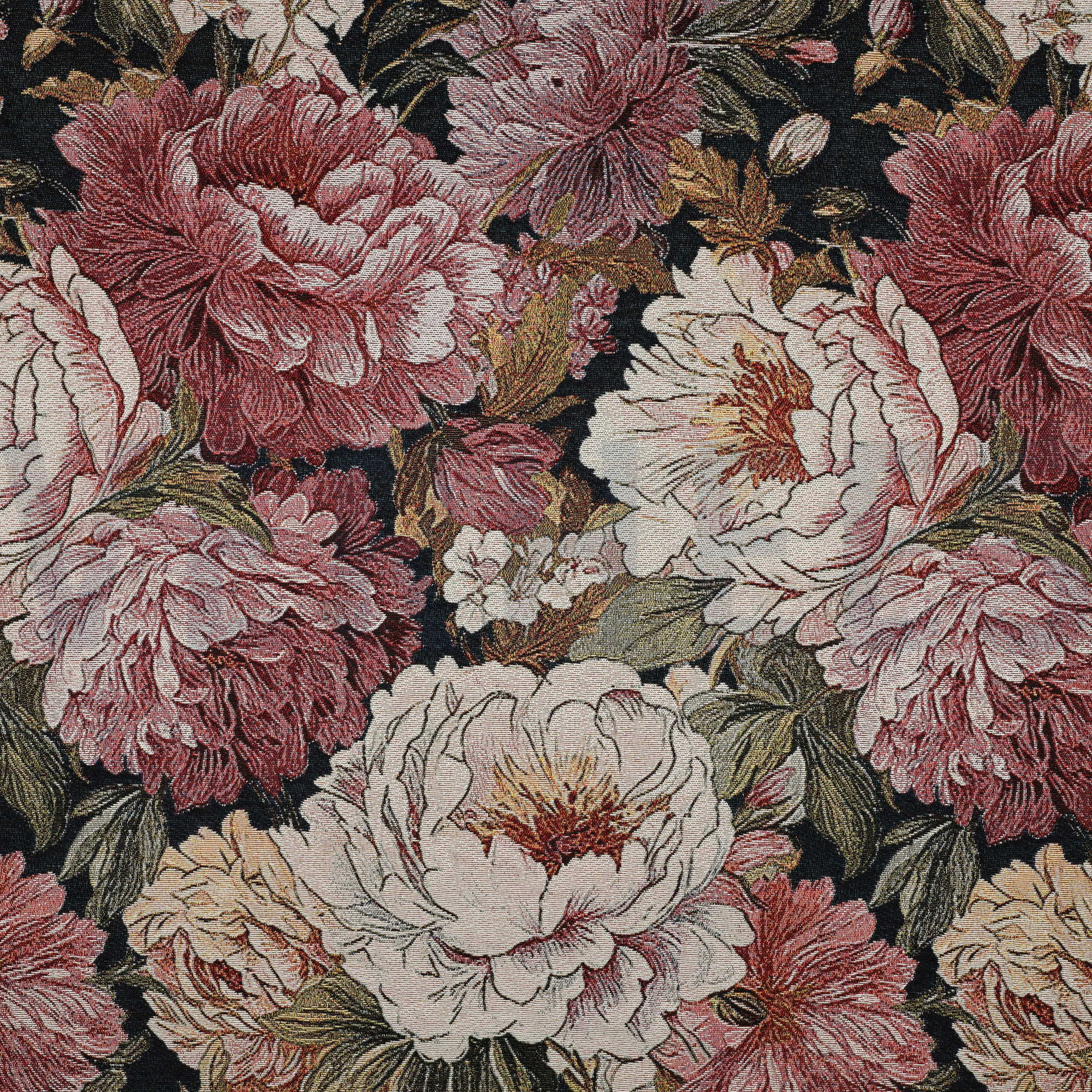 GOBELIN BLOEMEN MARINEBLAUW (high resolution)
