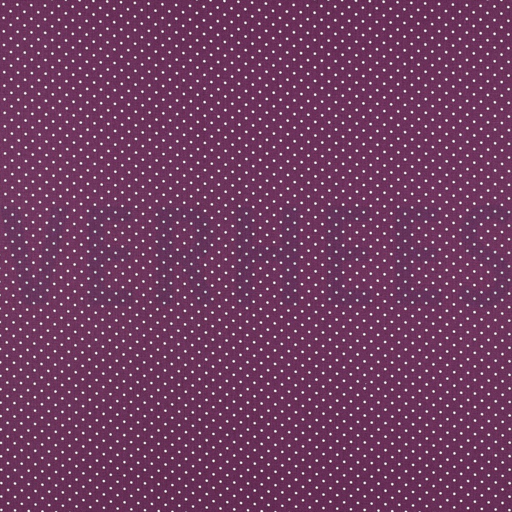 BAUMWOLLE POPELINE KLEINE PUNKTE LILA/VIOLETT (high resolution)
