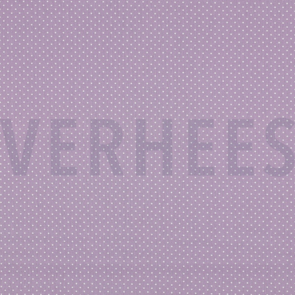 BAUMWOLLE POPELINE KLEINE PUNKTE LILA (high resolution)
