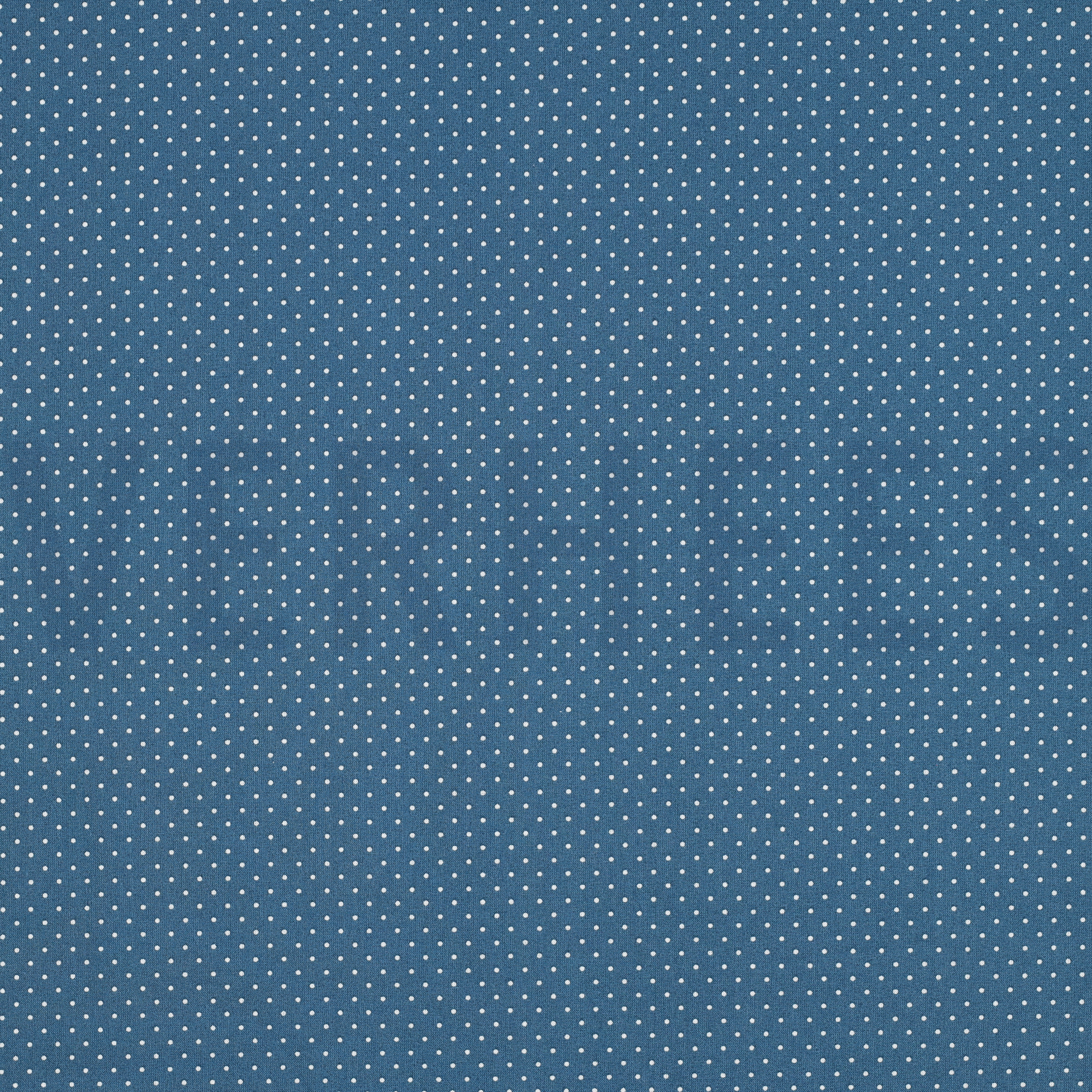 POPELINE DE COTON PETITS POINTS BLEU (high resolution)