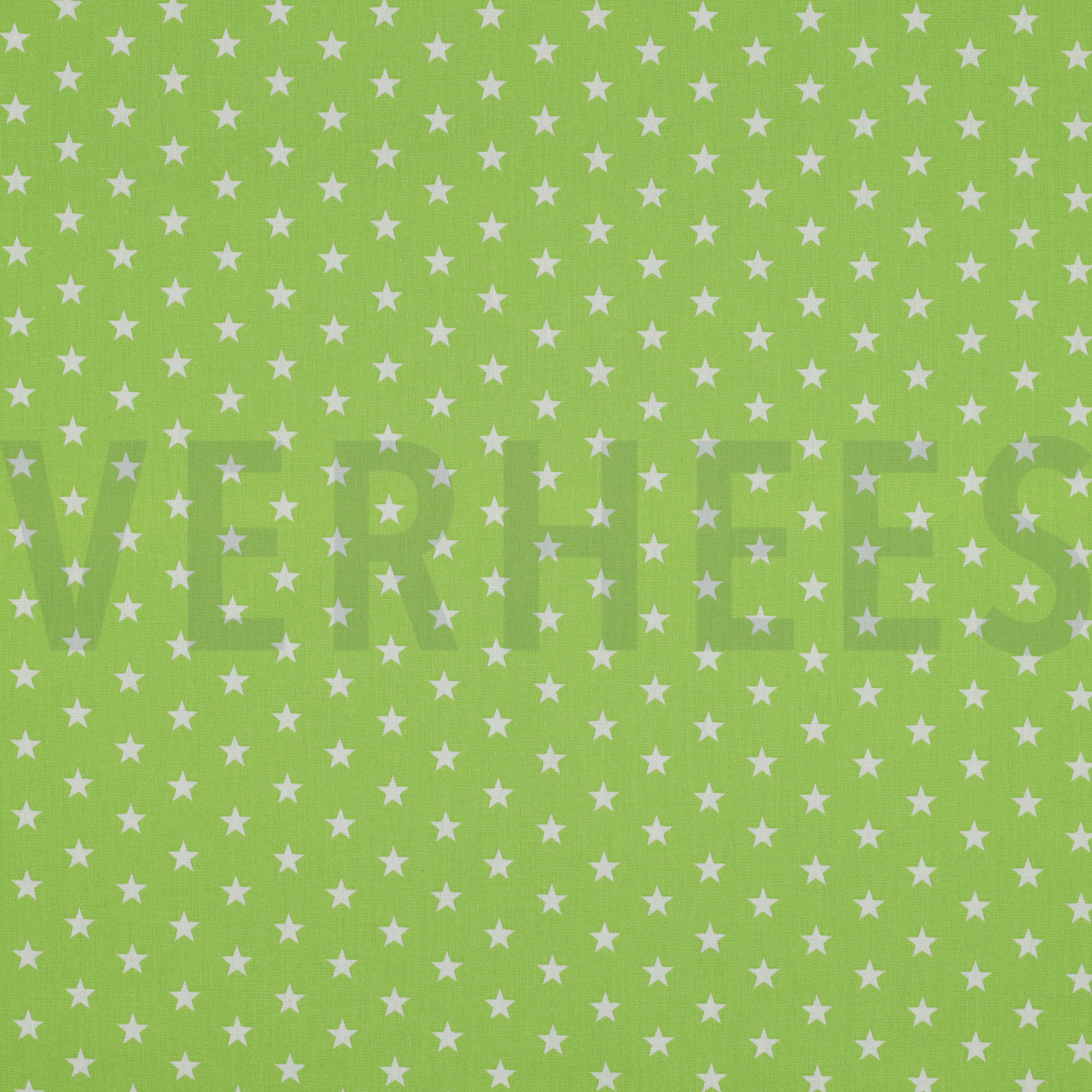 KATOENEN POPLIN KLEINE STERREN LIMOEN (high resolution)