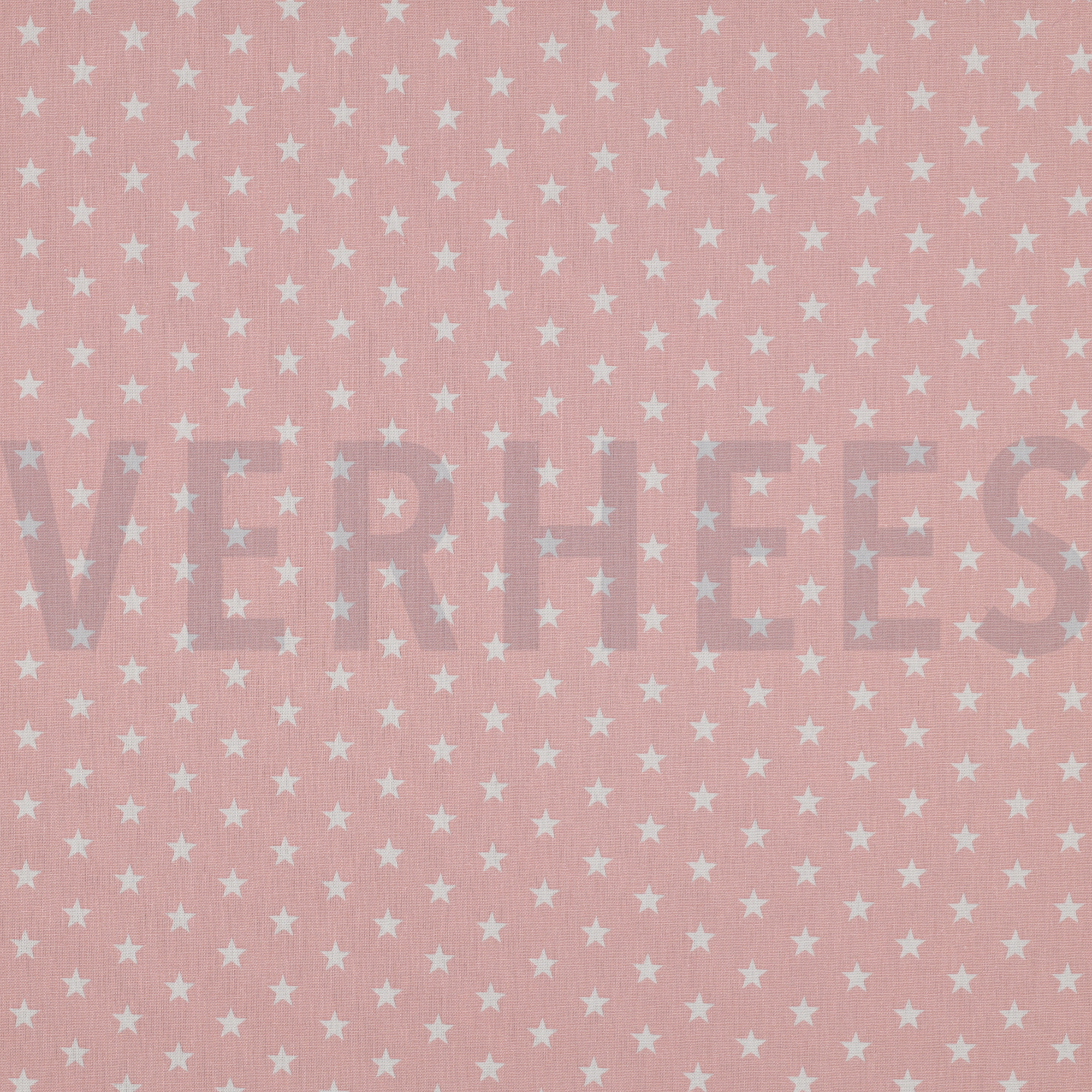 KATOENEN POPLIN KLEINE STERREN OUDROZE (high resolution)