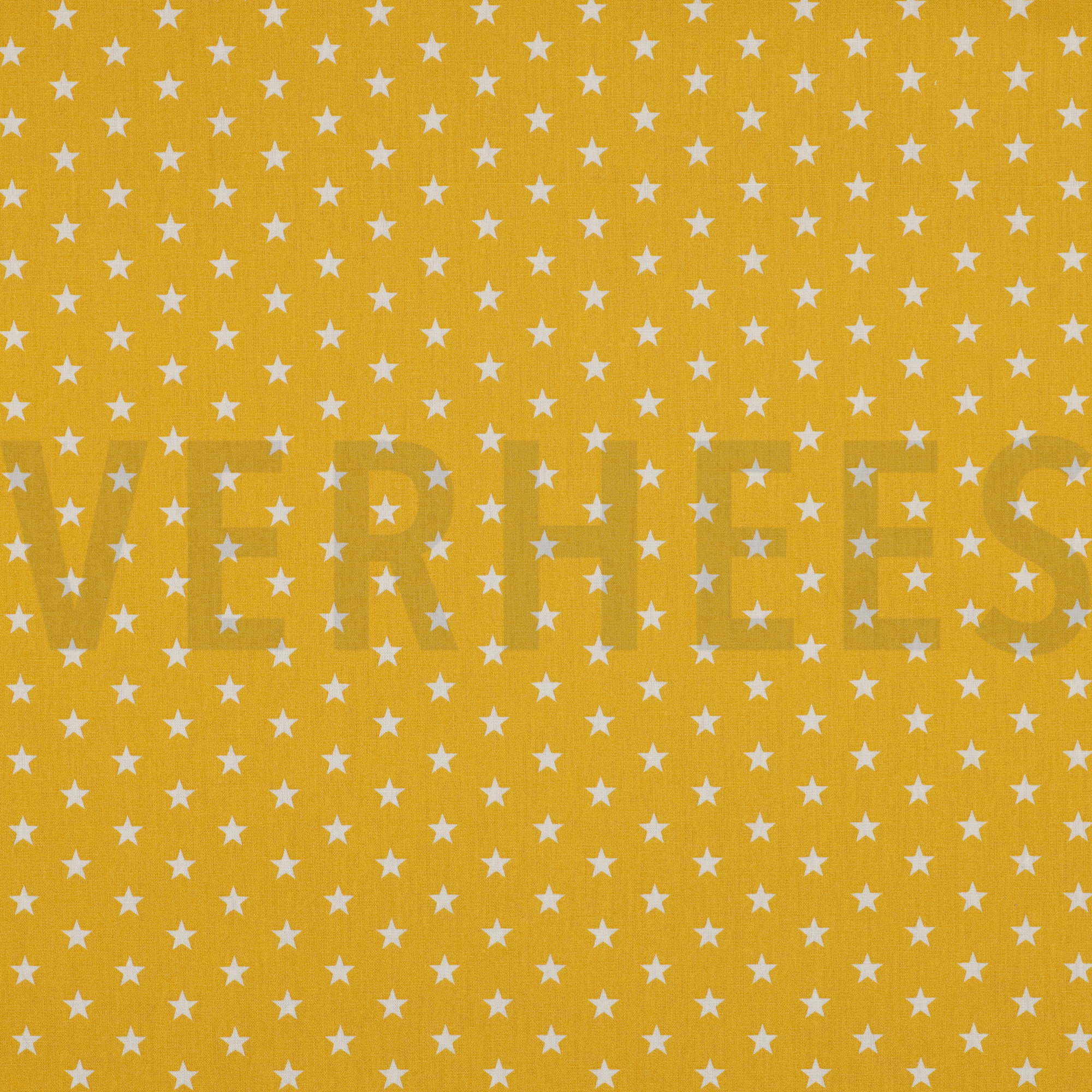 POPLIN PETIT STARS YELLOW (high resolution)