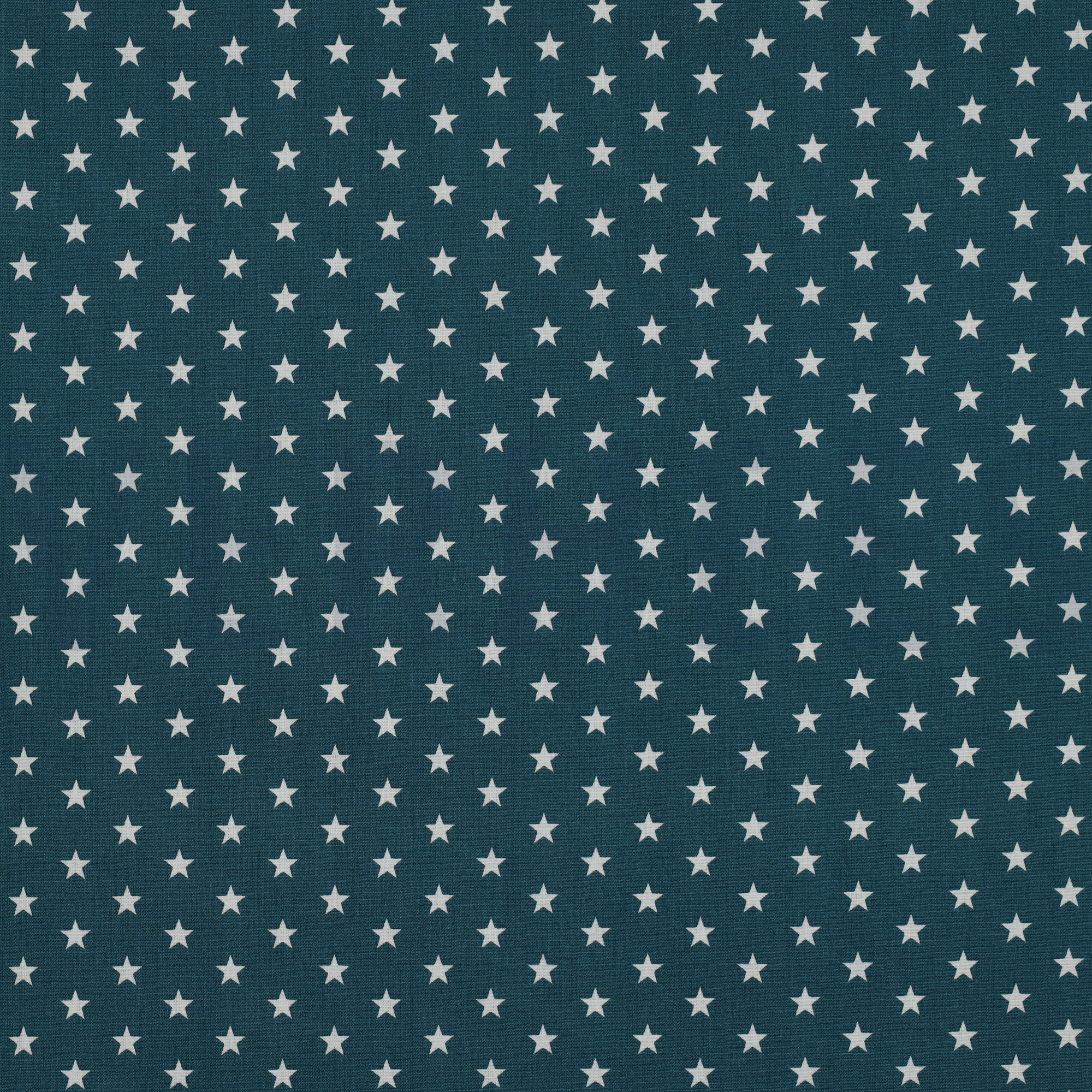 KATOENEN POPLIN KLEINE STERREN PETROL (high resolution)