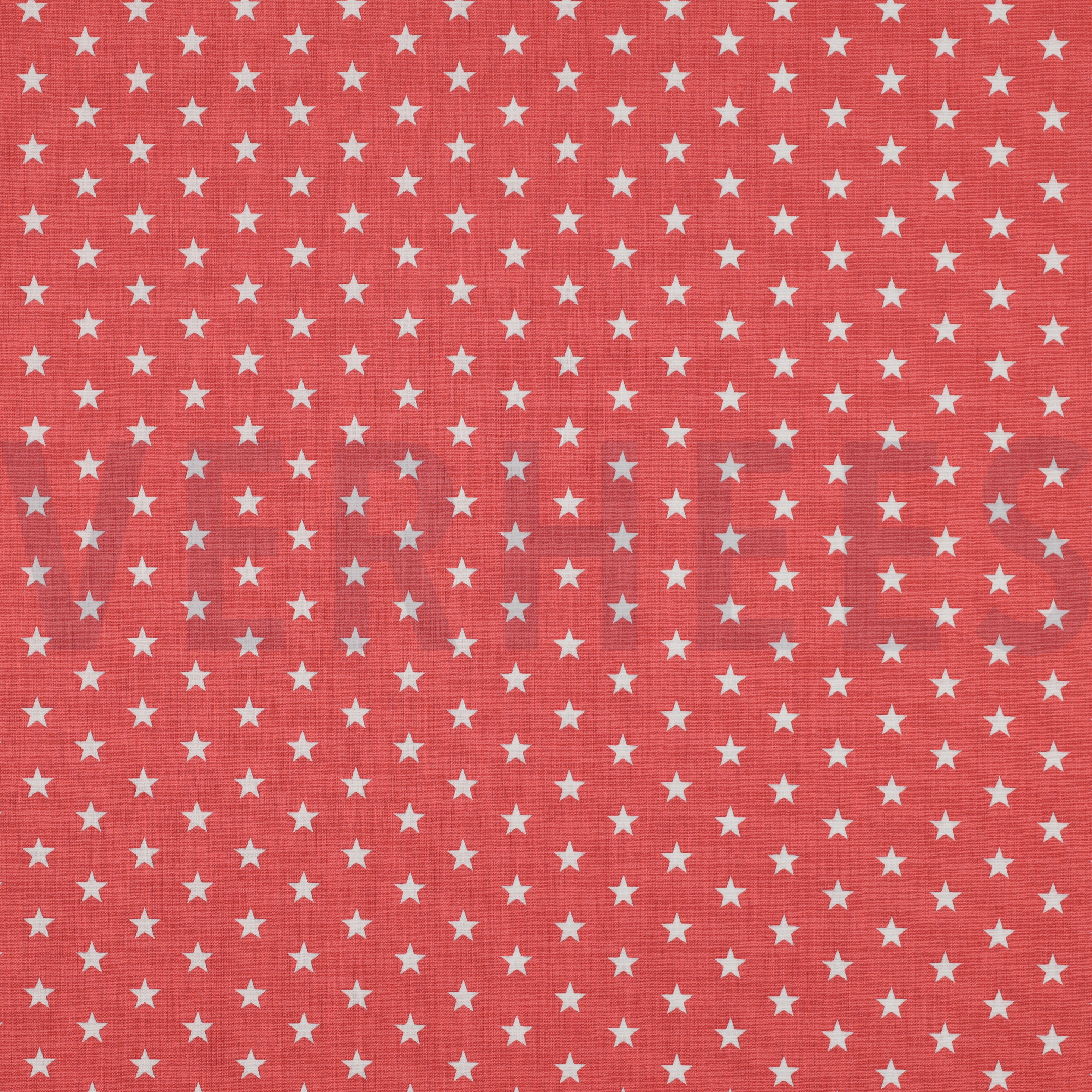 POPLIN PETIT STARS CORAL (high resolution)